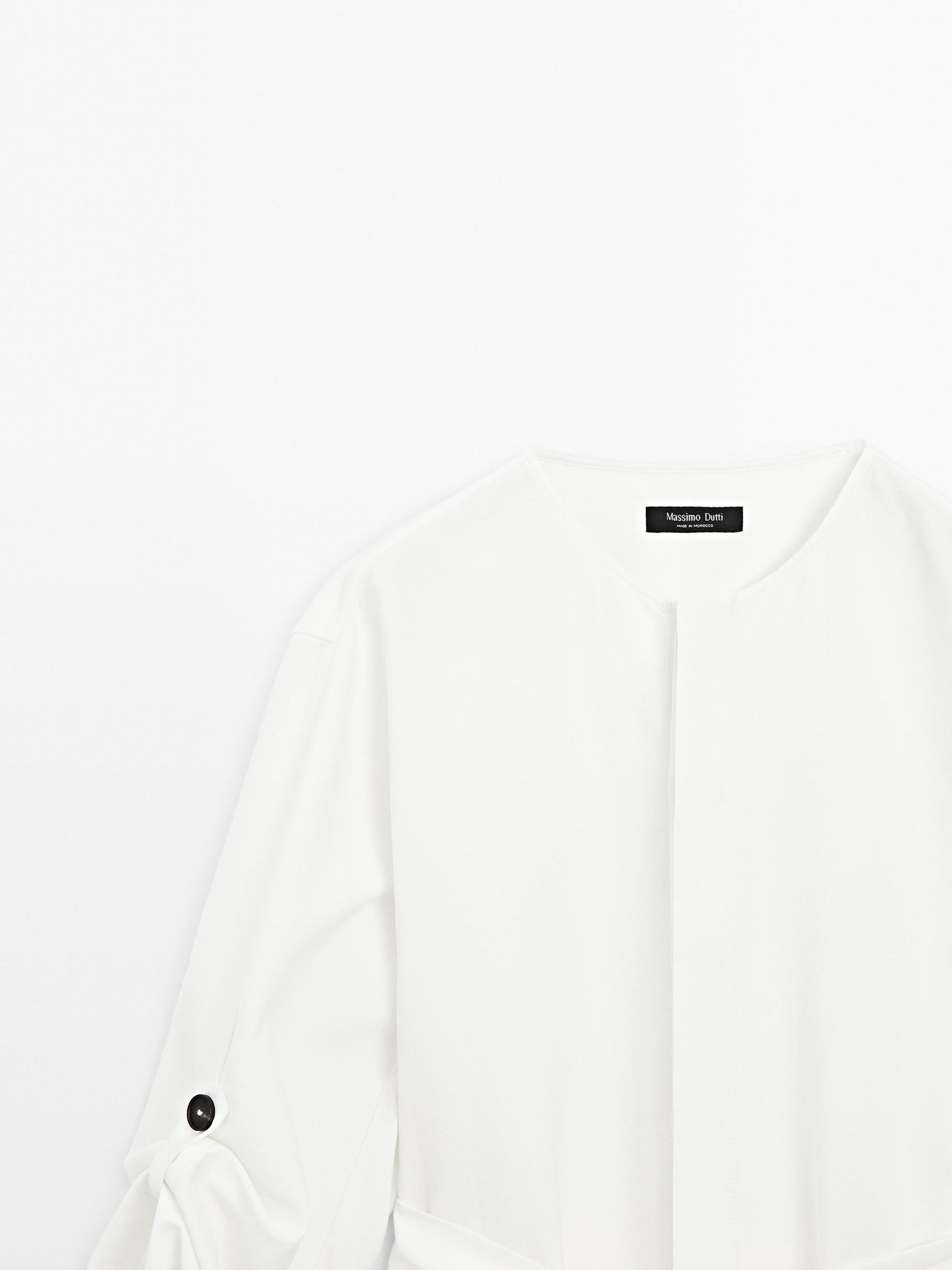 Shirt dress with contrast buttons Product Image