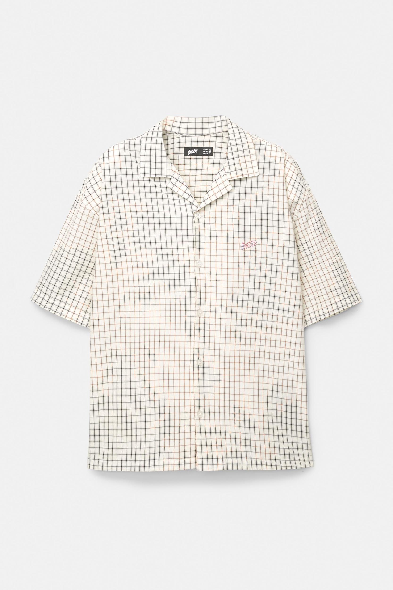 Check short sleeve shirt Product Image