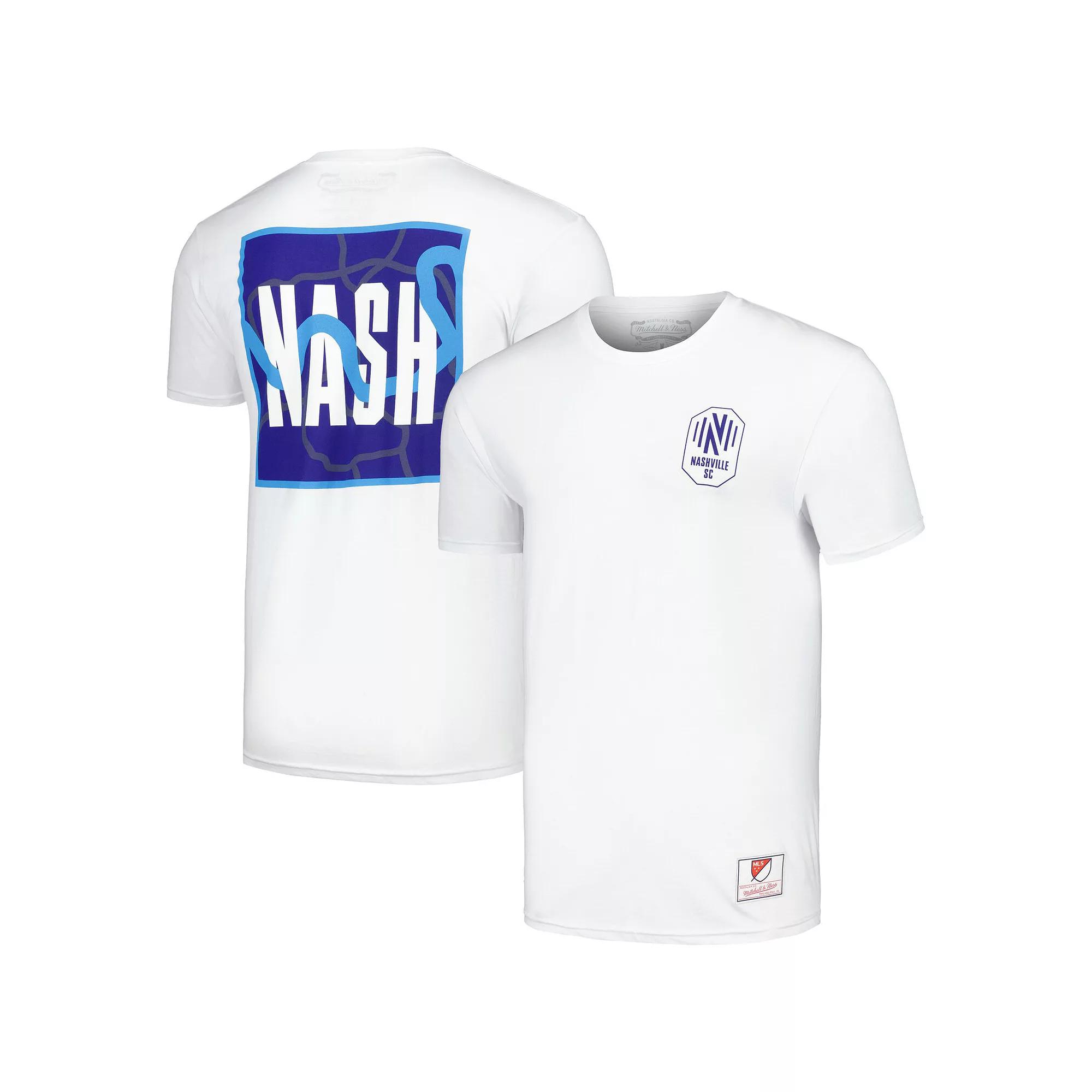 Men's Mitchell & Ness White Nashville SC 615 T-Shirt,  Product Image