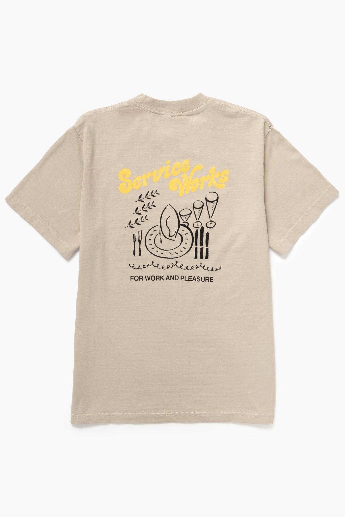 Service Works - Work + Pleasure Tee - Stone Product Image