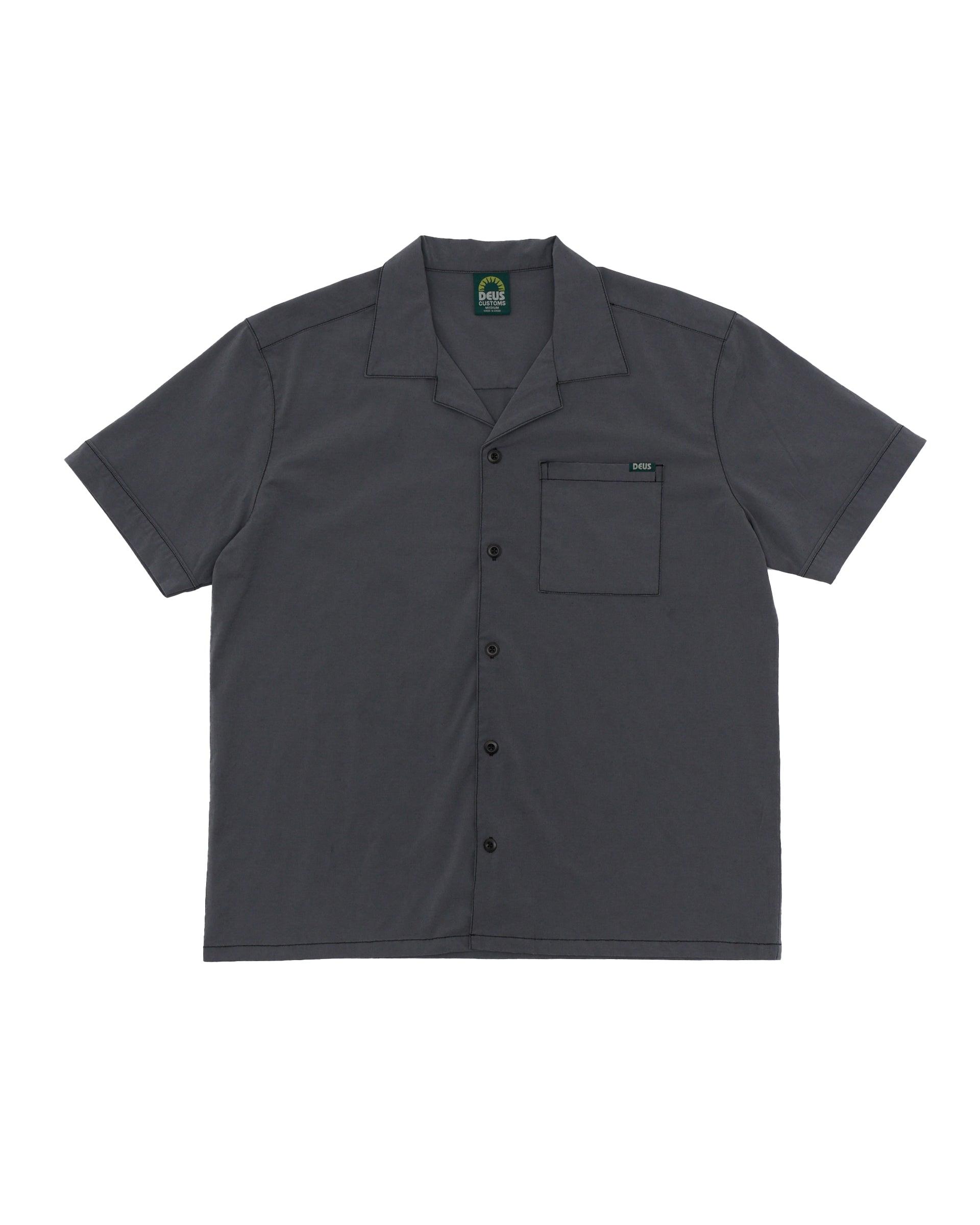 Remi Garment Dye Shirt - Anthracite Product Image