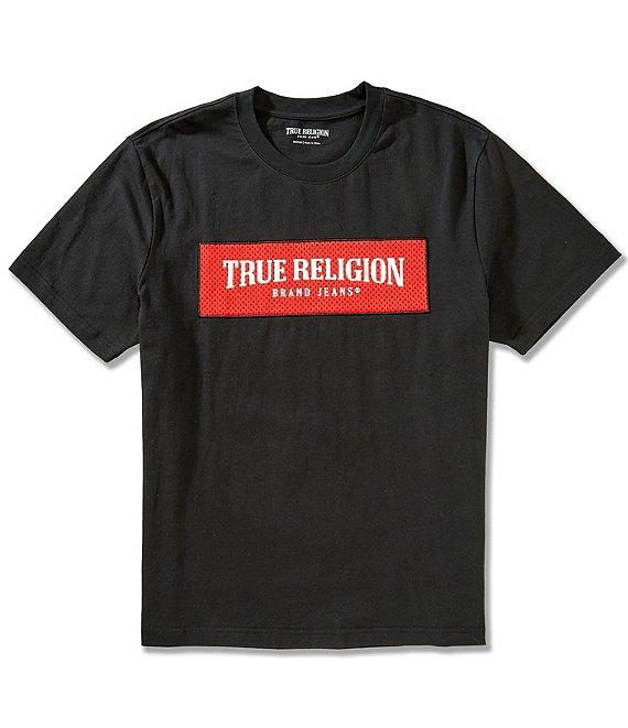 True Religion Box Logo Mesh Short Sleeve T-Shirt Product Image