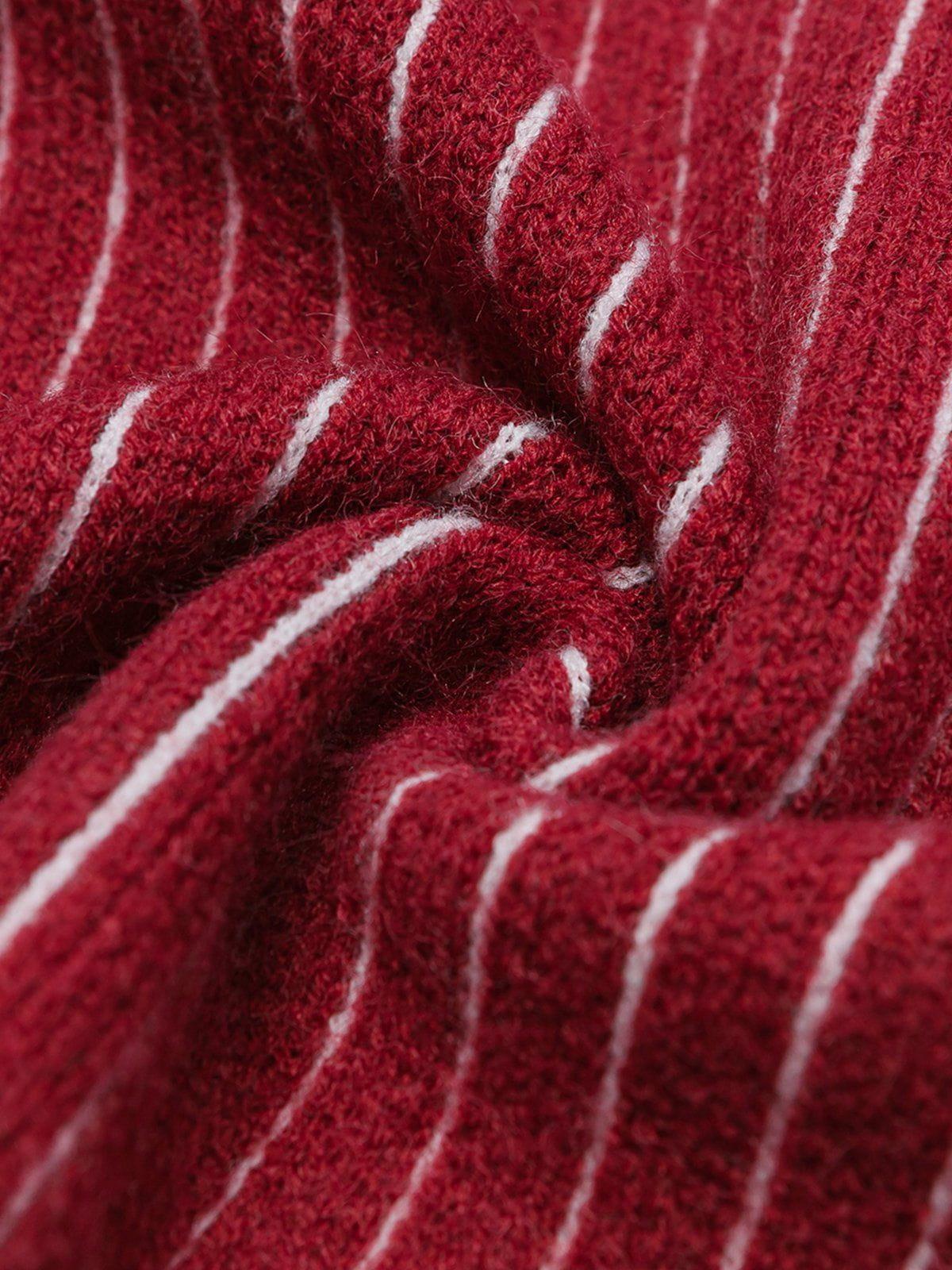 Aelfric Eden Vintage Stripe Half-Zip Sweater Product Image