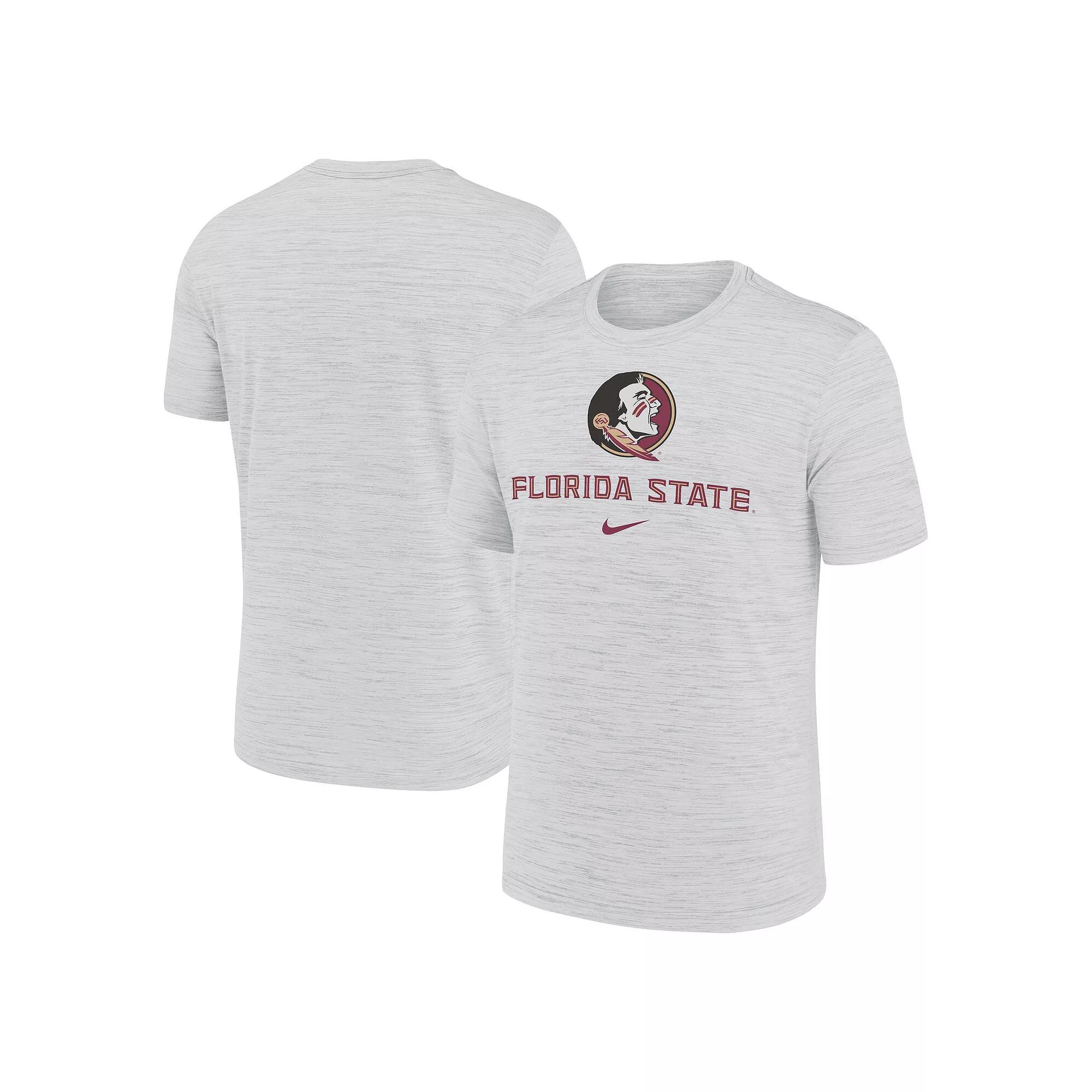 Men's Nike White Florida State Seminoles Primetime Velocity T-Shirt, Size: Small Product Image