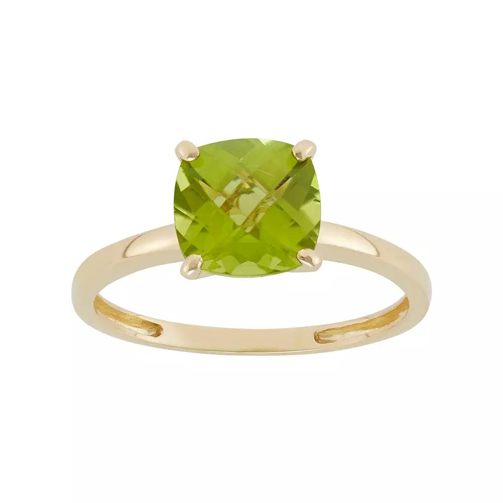 Designs by Gioelli Peridot 10k Gold Ring, Women's, Size: 5, Green Product Image