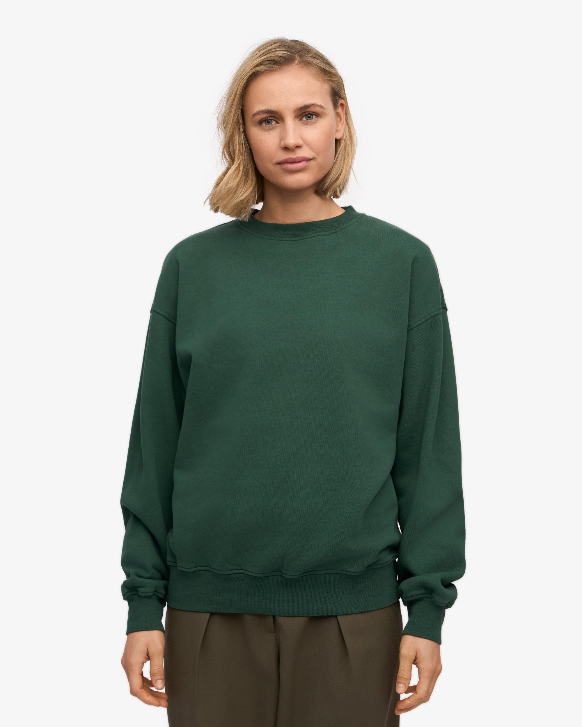 Organic Oversized Crew - Hunter Green Product Image
