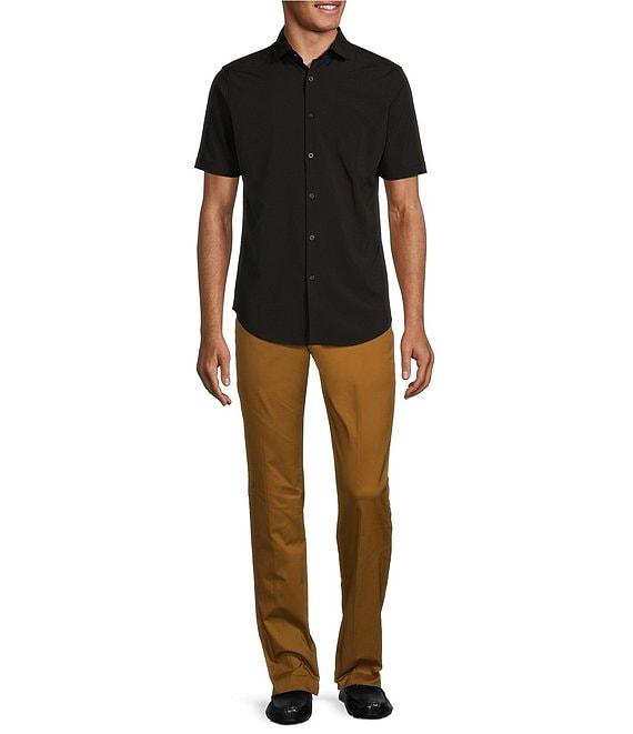 Murano Wardrobe Essentials Alex Slim Fit Flat Front Washed Stretch Chino Pants Product Image