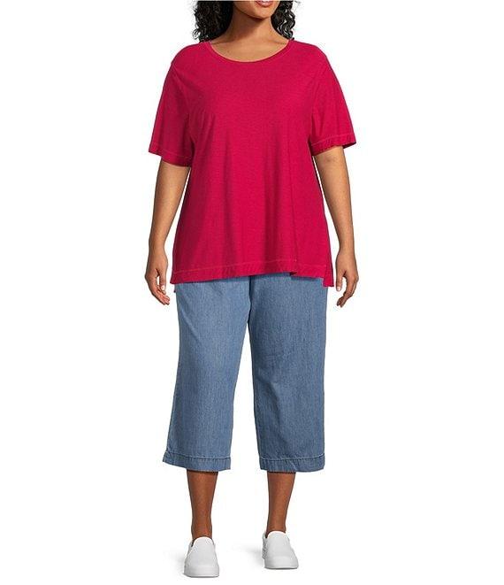 Westbound Plus Size Short Sleeve Crew Neck Top Product Image