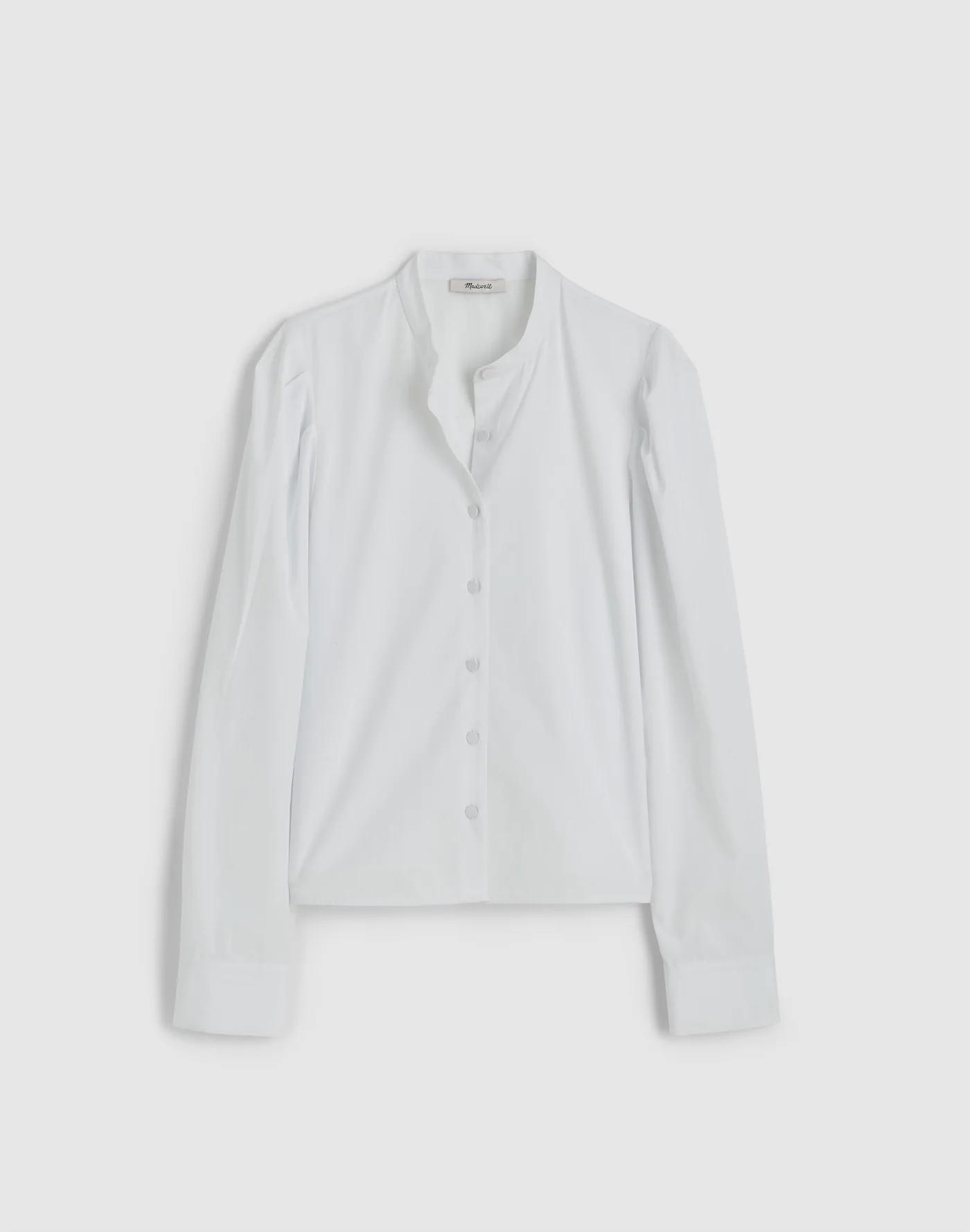Puff-Sleeve Button-Up Shirt Product Image