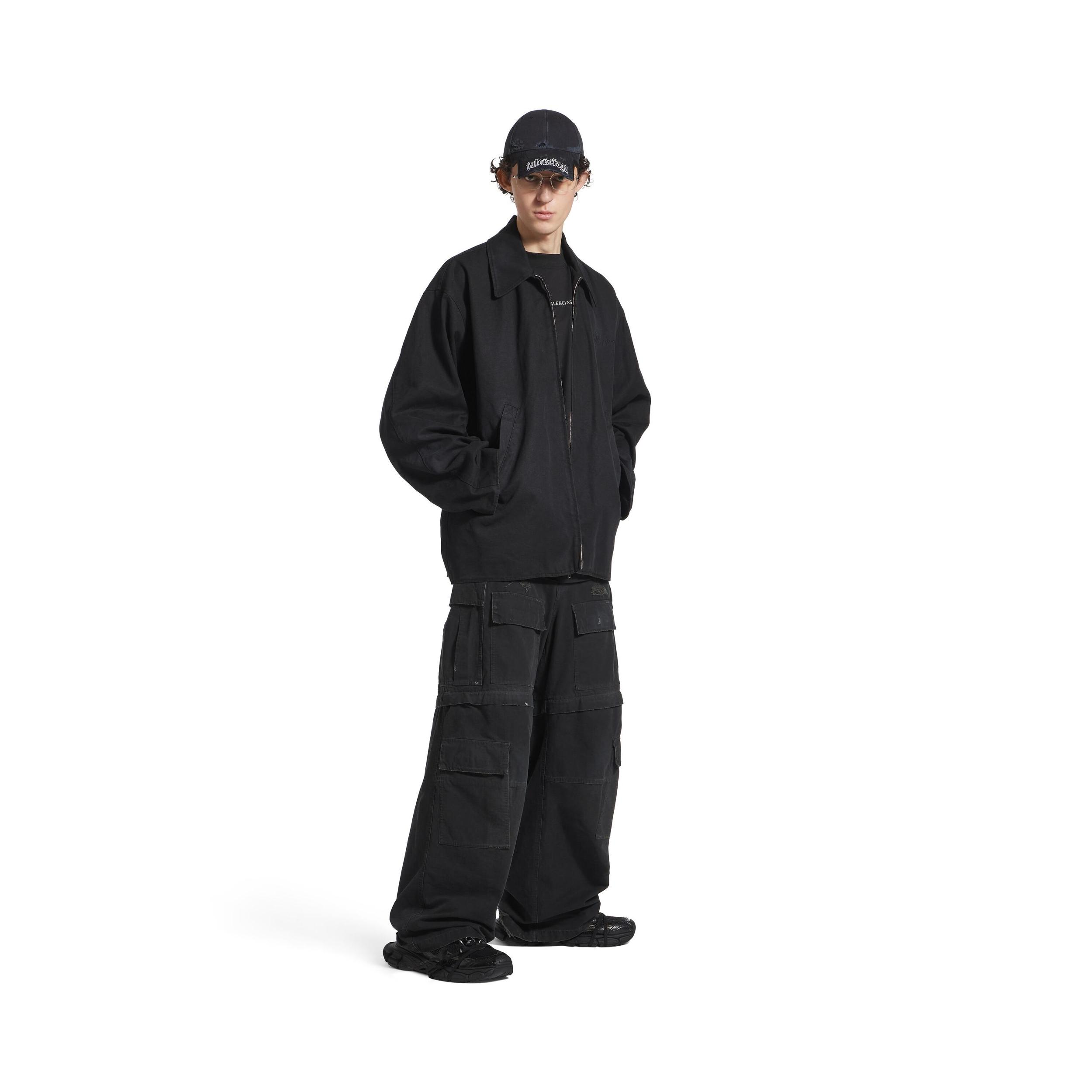 Men's Large Cargo Pants in Black Product Image