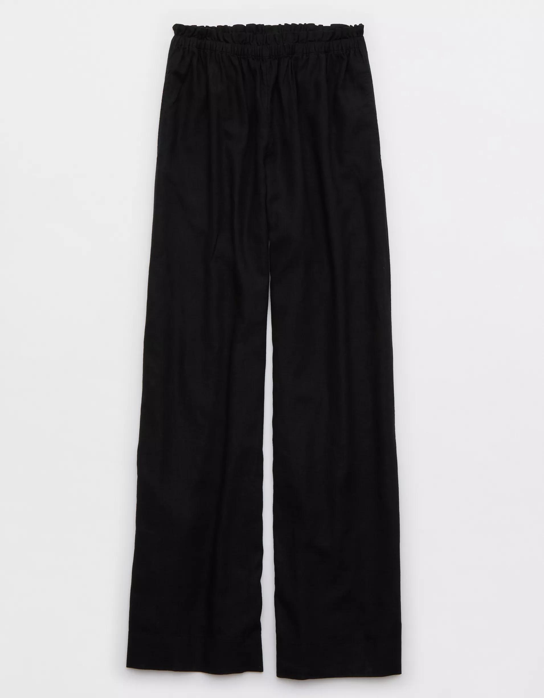 Aerie Linen Blend Trouser Product Image