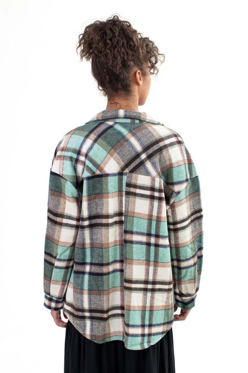 Plaid Green Shacket Product Image