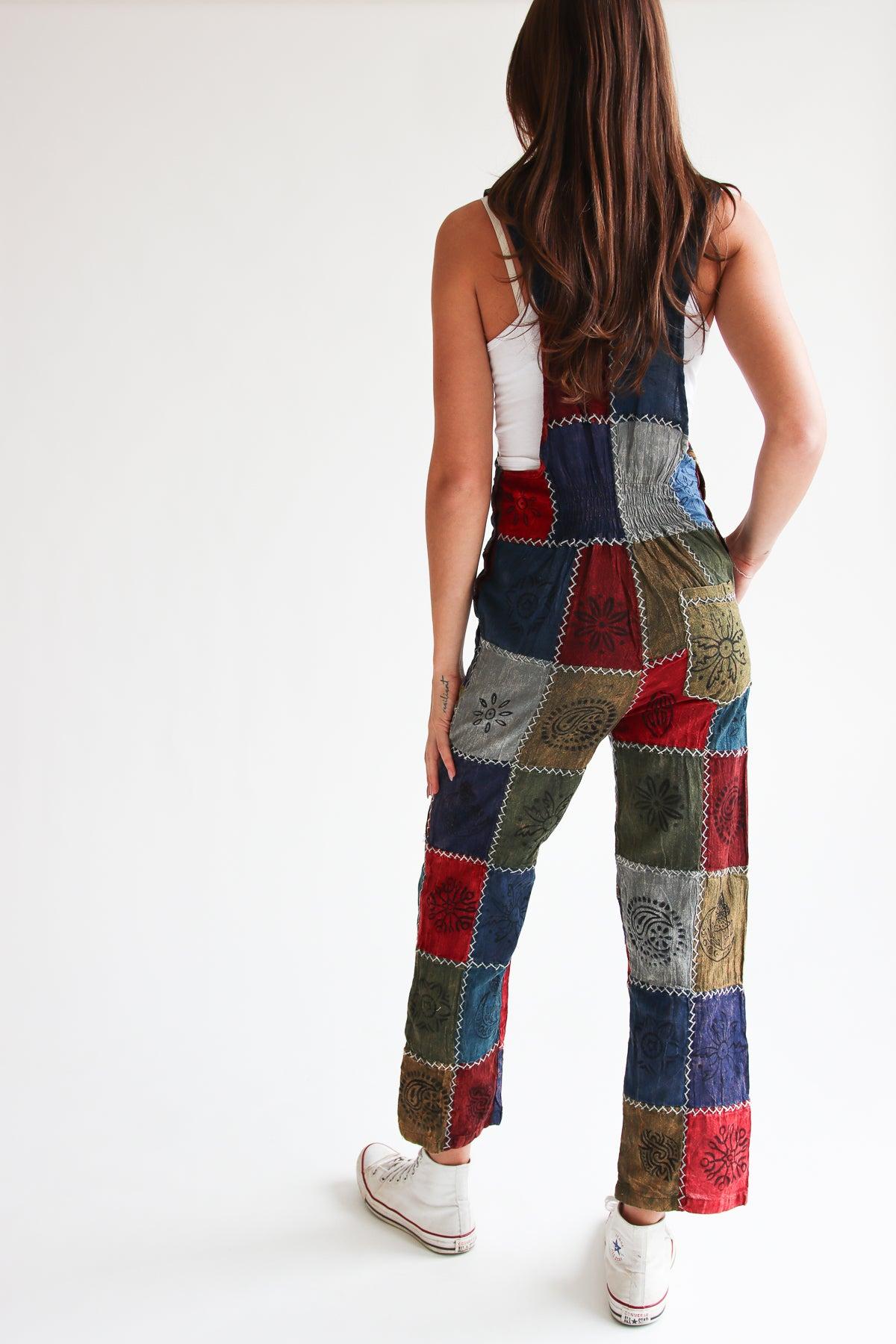Patchwork Overalls Product Image