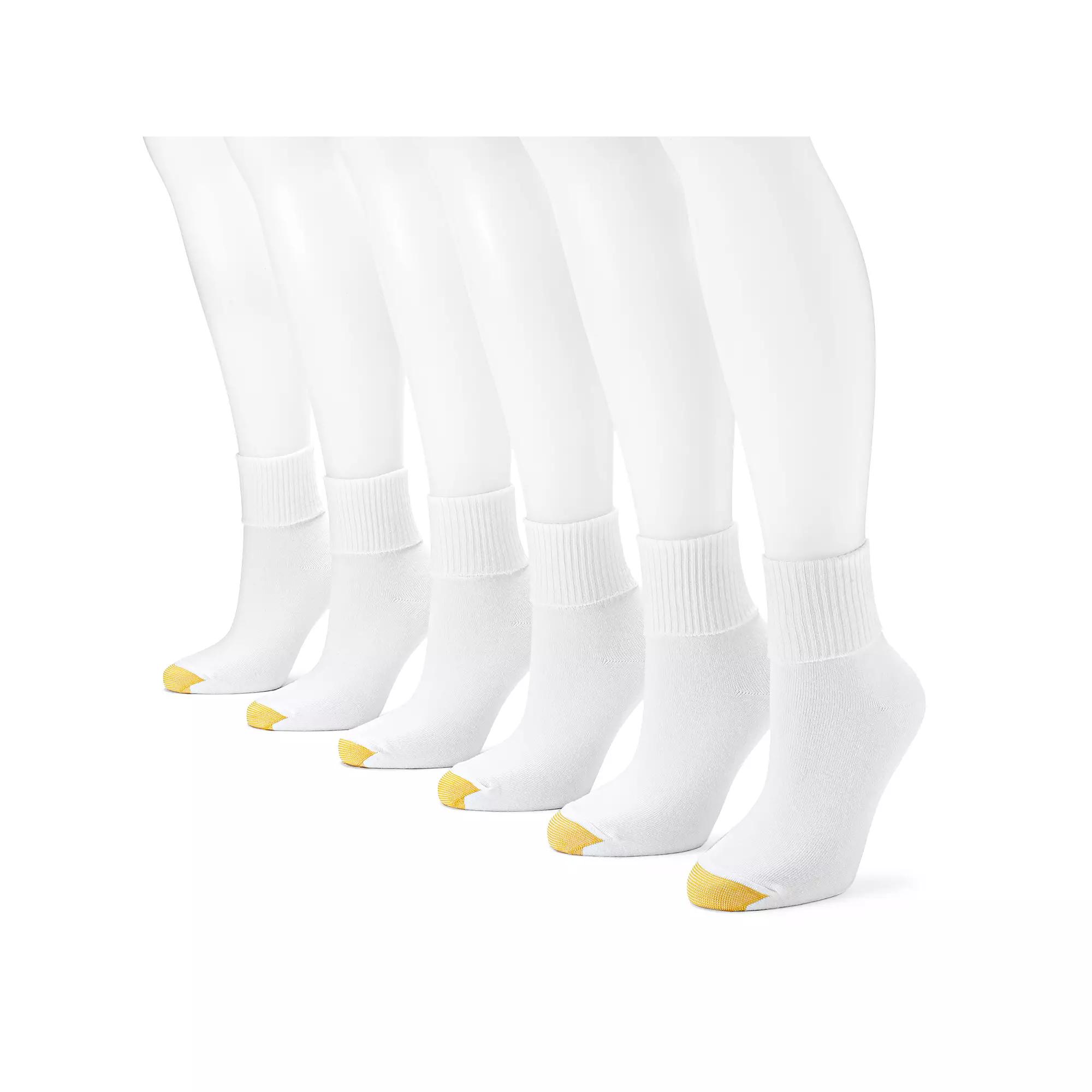 Women's GOLDTOE® 6-pack Turn-Cuff Socks,  Product Image