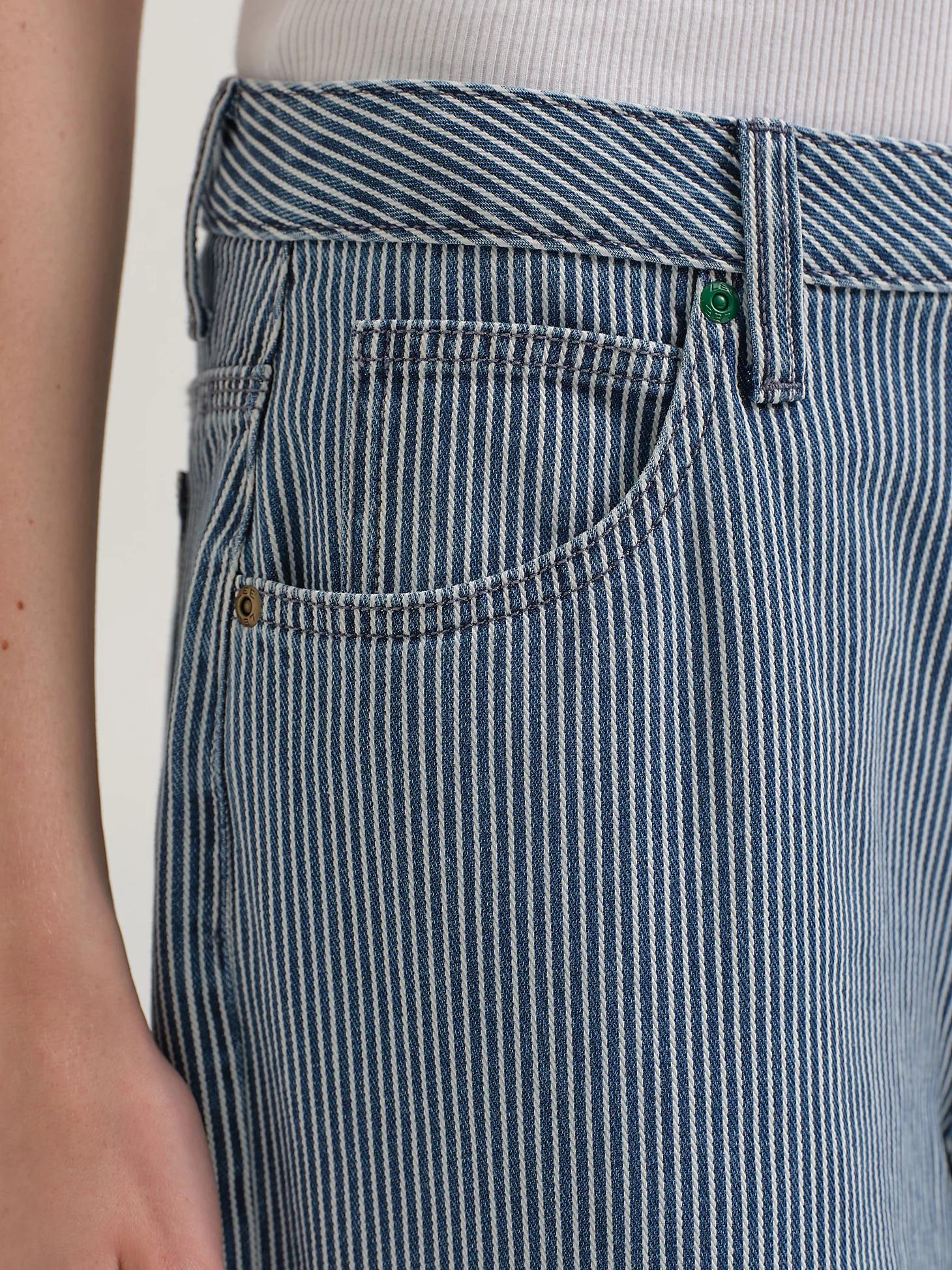 Women's Lee® x Crayola® Railroad Stripe Loose Straight Carpenter Jean | Women's Jeans | Lee® Product Image