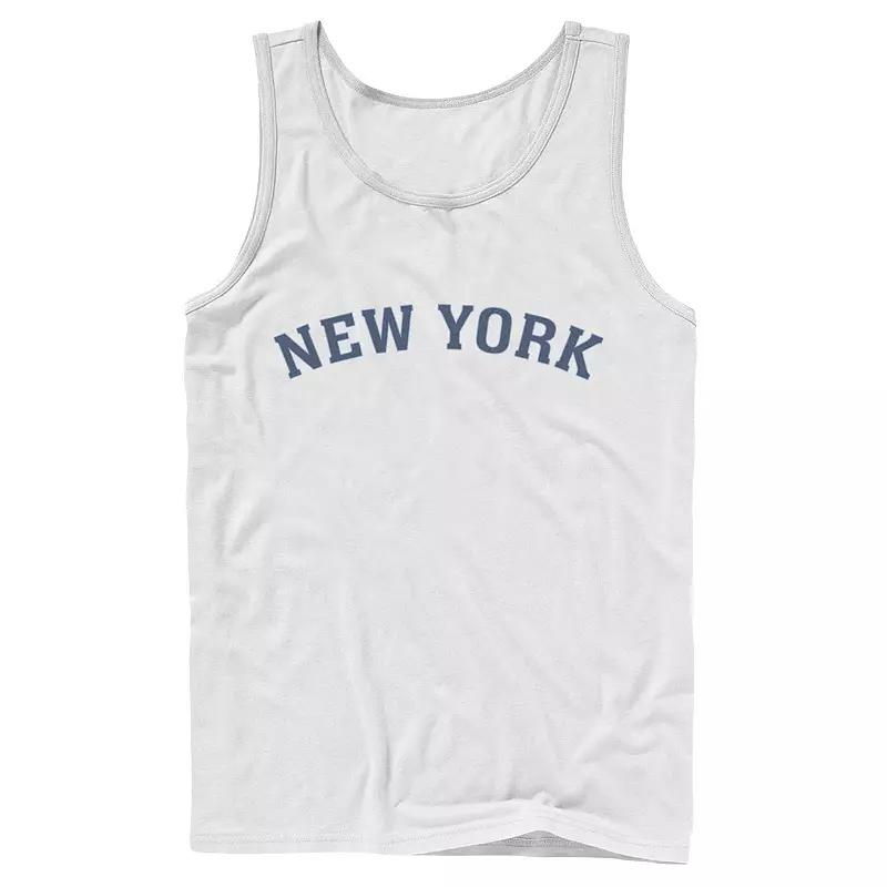 Men's City Of New York Collegiate Typographic Tank Top,  Product Image