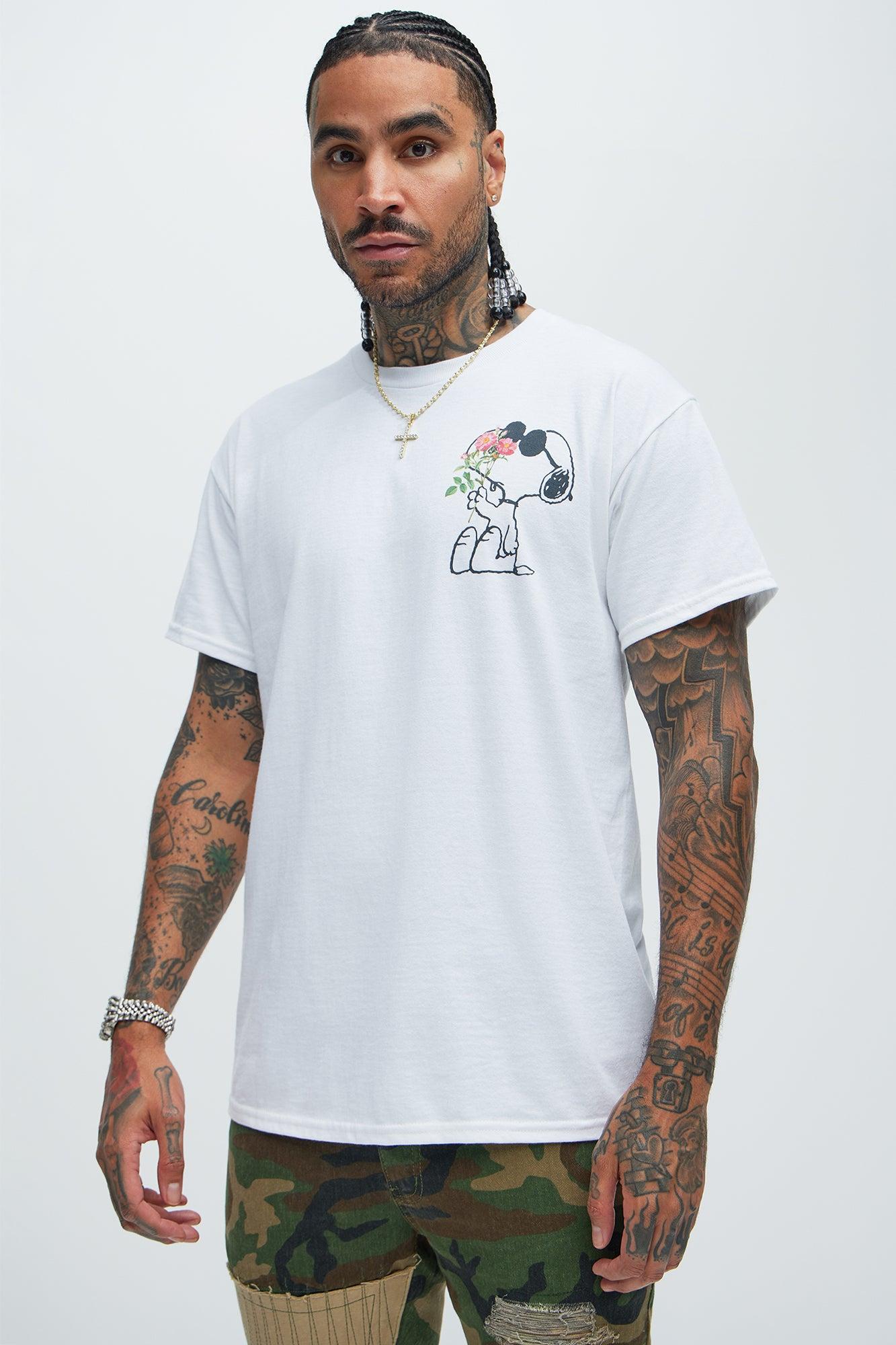 Peanuts Snoopy Sunglasses Short Sleeve Tee - White Product Image