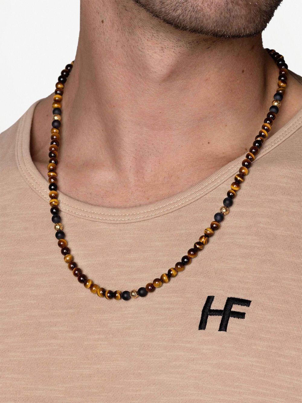 beaded tiger eye necklace Product Image