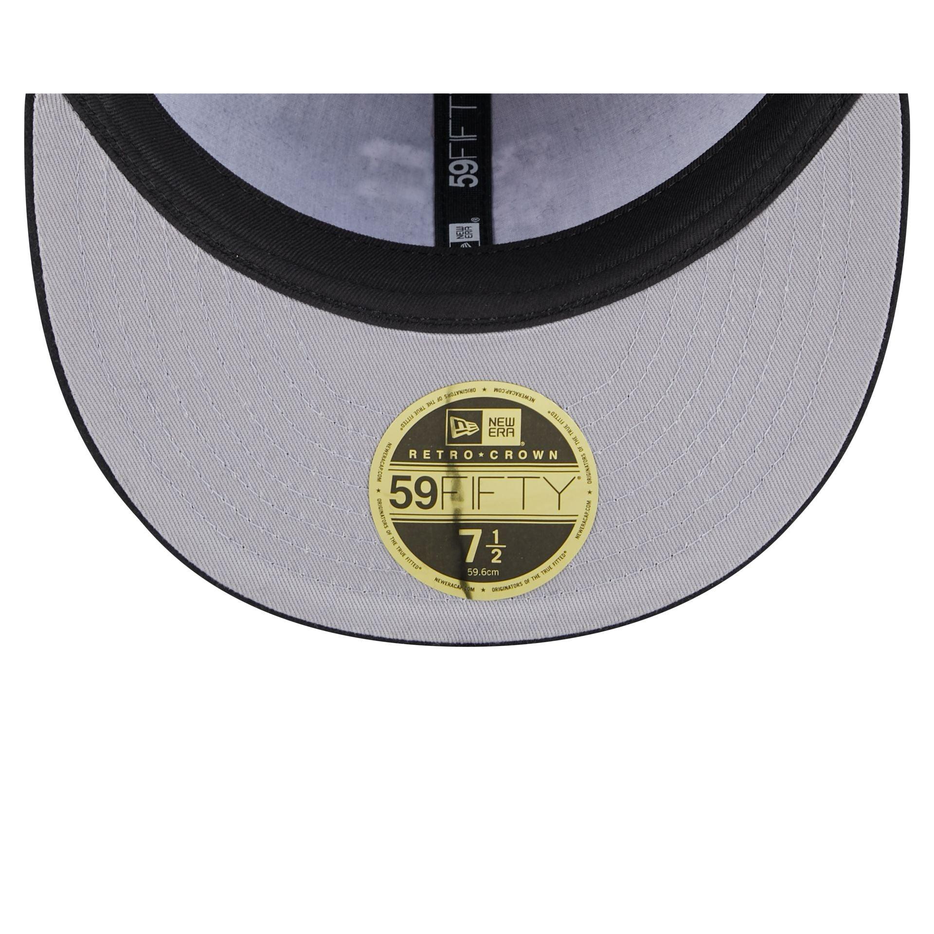 Birmingham Black Barons Flag Retro Crown 59FIFTY Fitted Hat Male Product Image