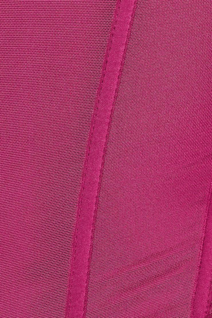 Plunge Halter Mesh Corset Top Product Image