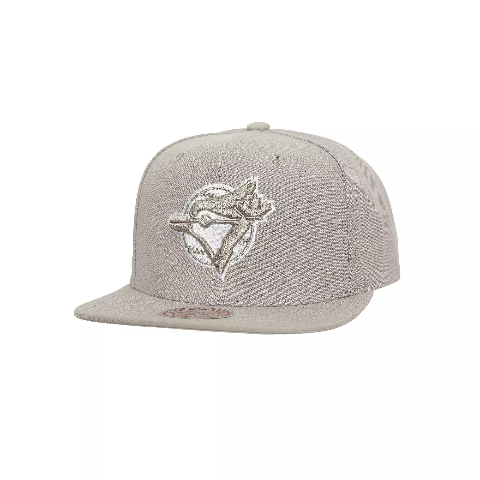 Men's Mitchell & Ness Gray Toronto Blue Jays Snapback Hat, Jay Grey Product Image