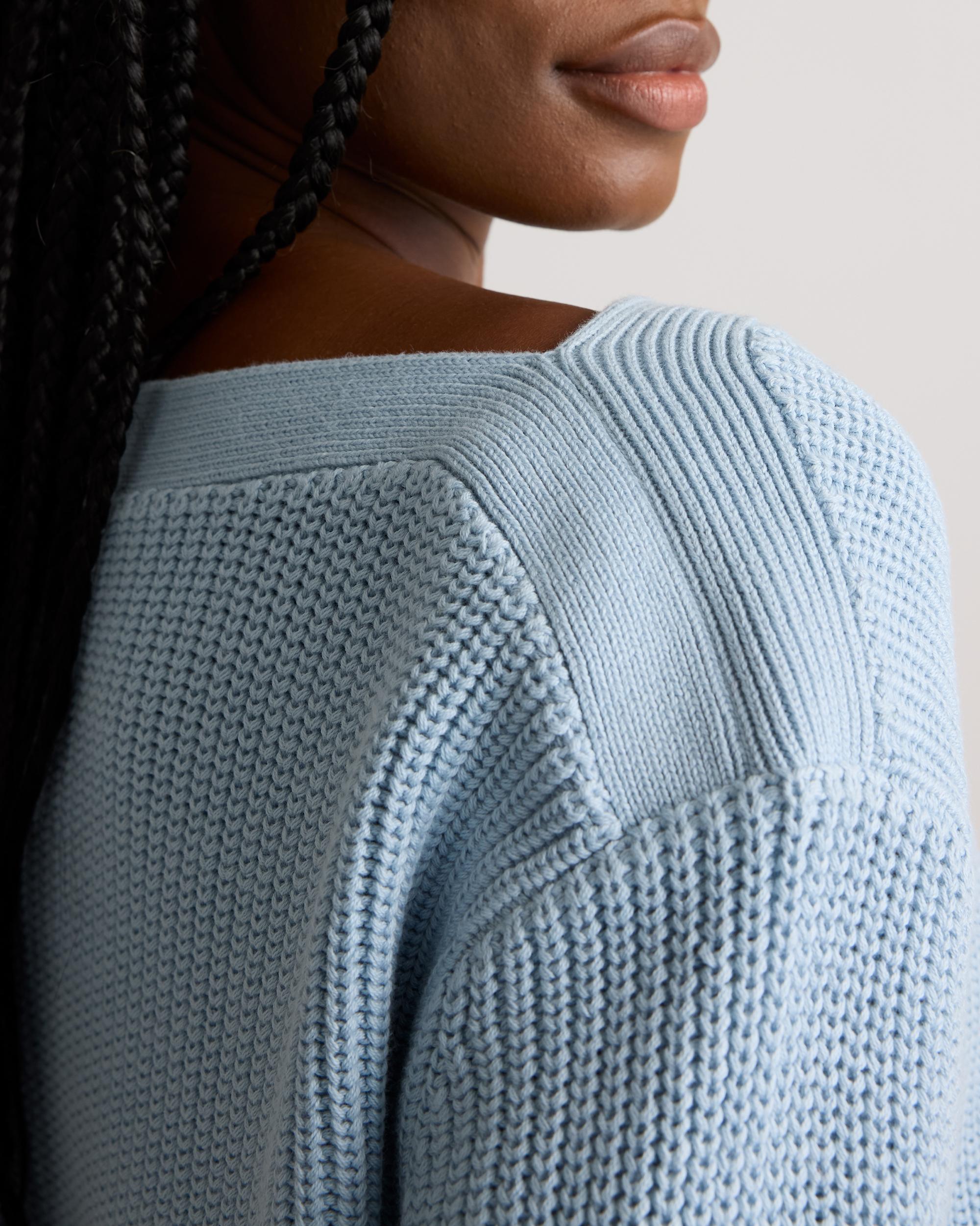 Quince | Women's Fisherman Boatneck Sweater Size XS, Organic Cotton Product Image
