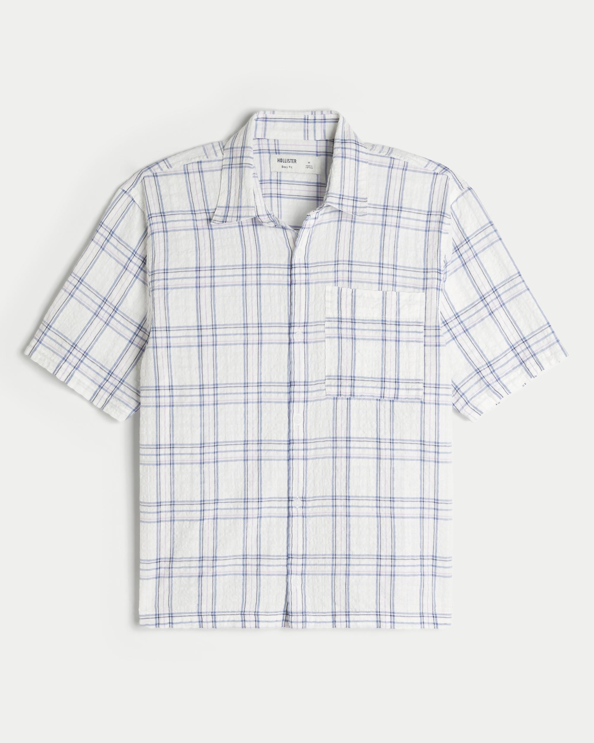 Boxy Short-Sleeve Pocket Shirt Product Image