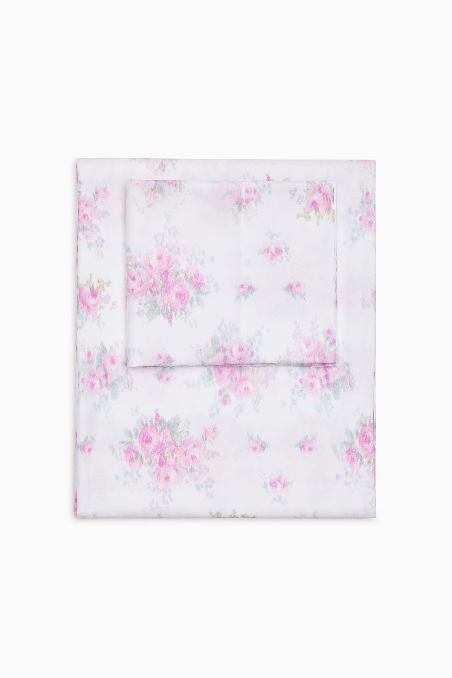 Floral Cotton Sateen Sheet Set Product Image