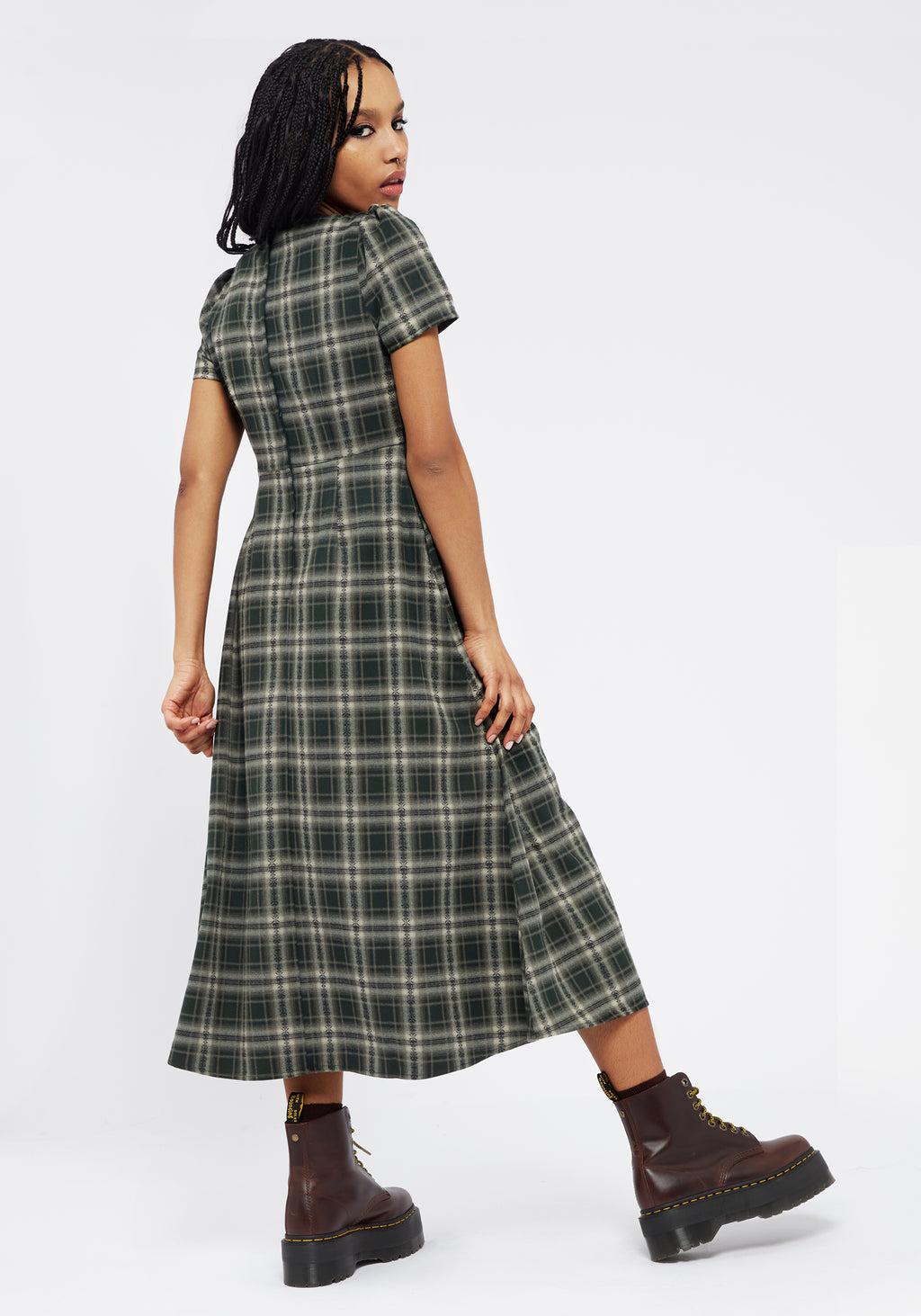 Tulisa Check Midi Dress Product Image