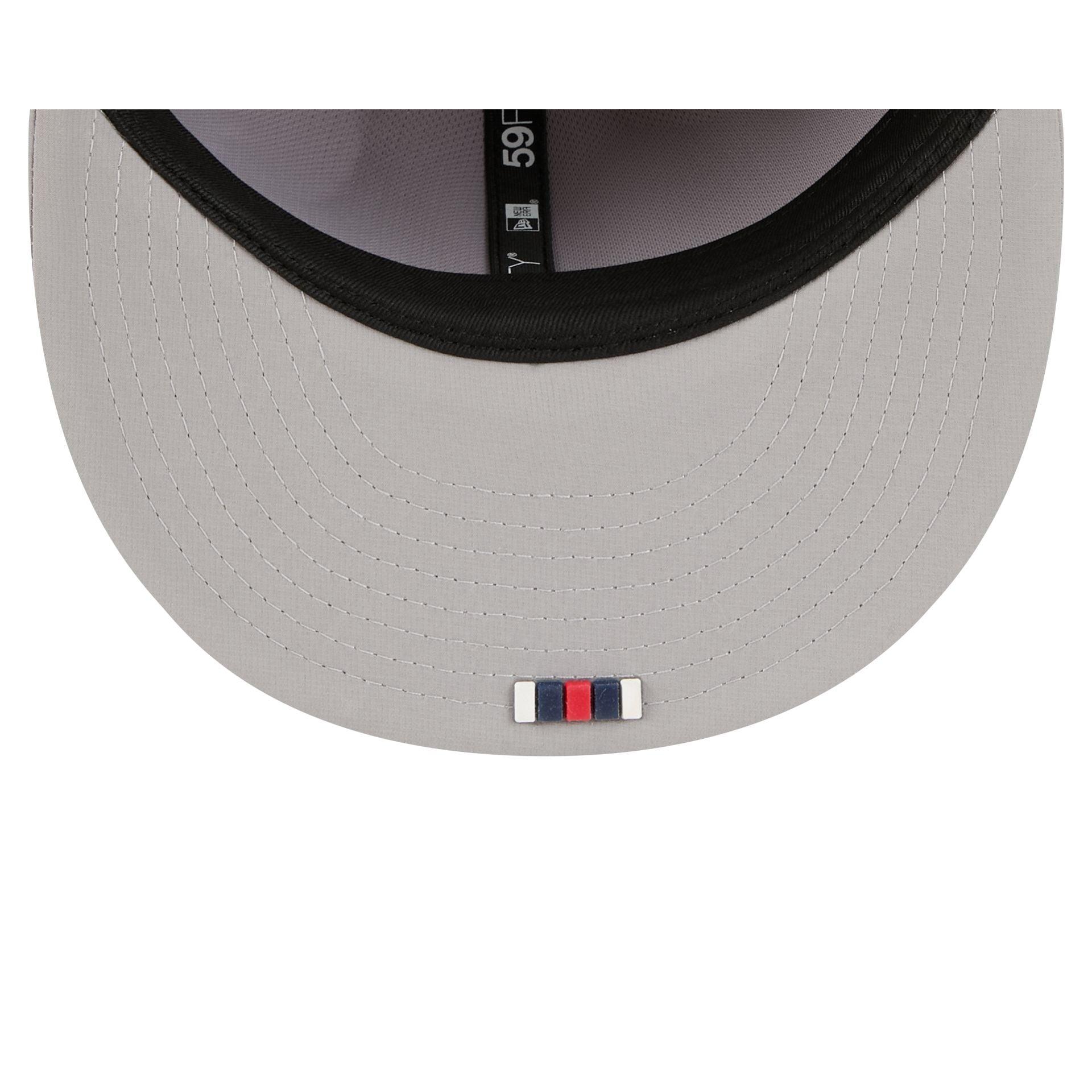 Buffalo Bills 2025 Sideline Hot Weather Gray 59FIFTY Fitted Hat Male Product Image