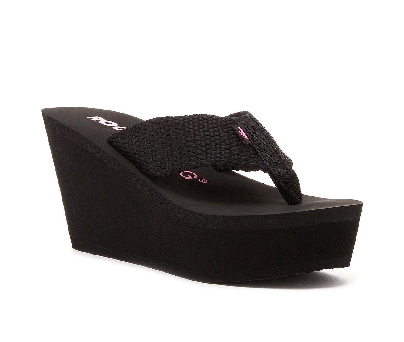 Women's Rocket Dog Diver Platform Wedge Flip-Flops Product Image