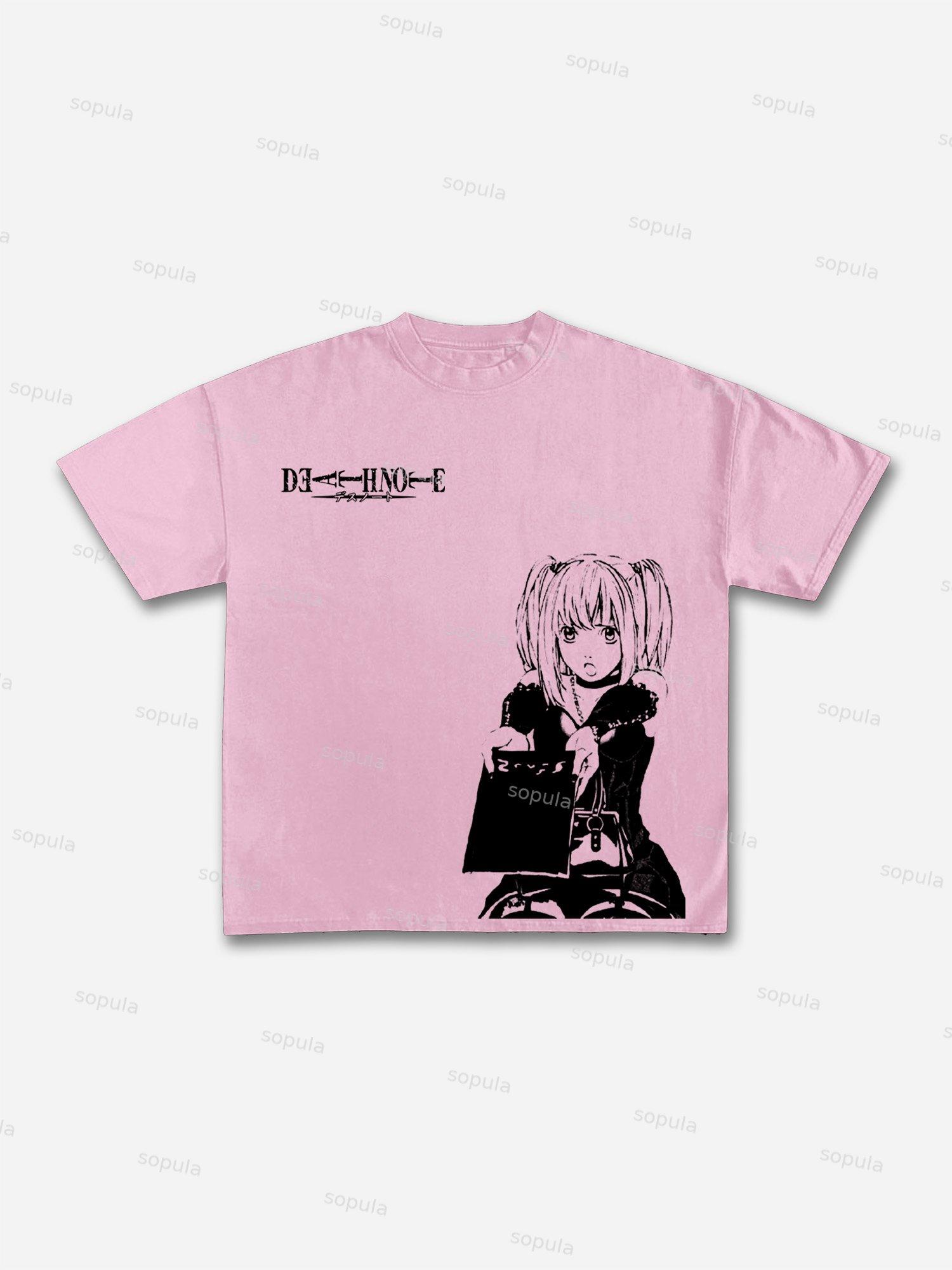 Death Note Manga Graphic Cotton T-shirt Product Image