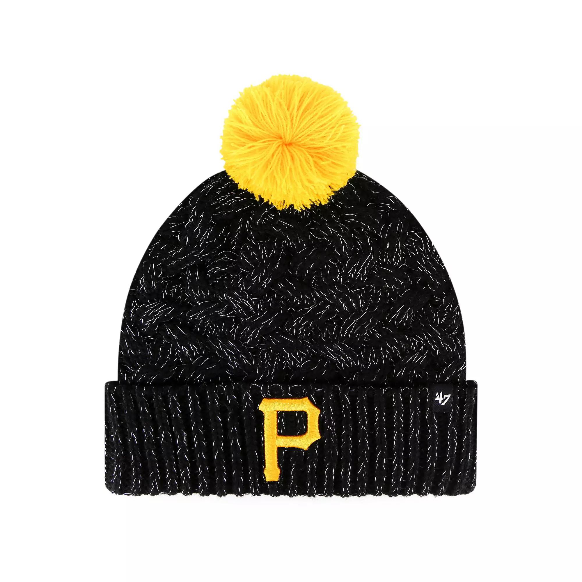 Womens 47 Pittsburgh Pirates Knit Cuffed Hat with Pom Product Image