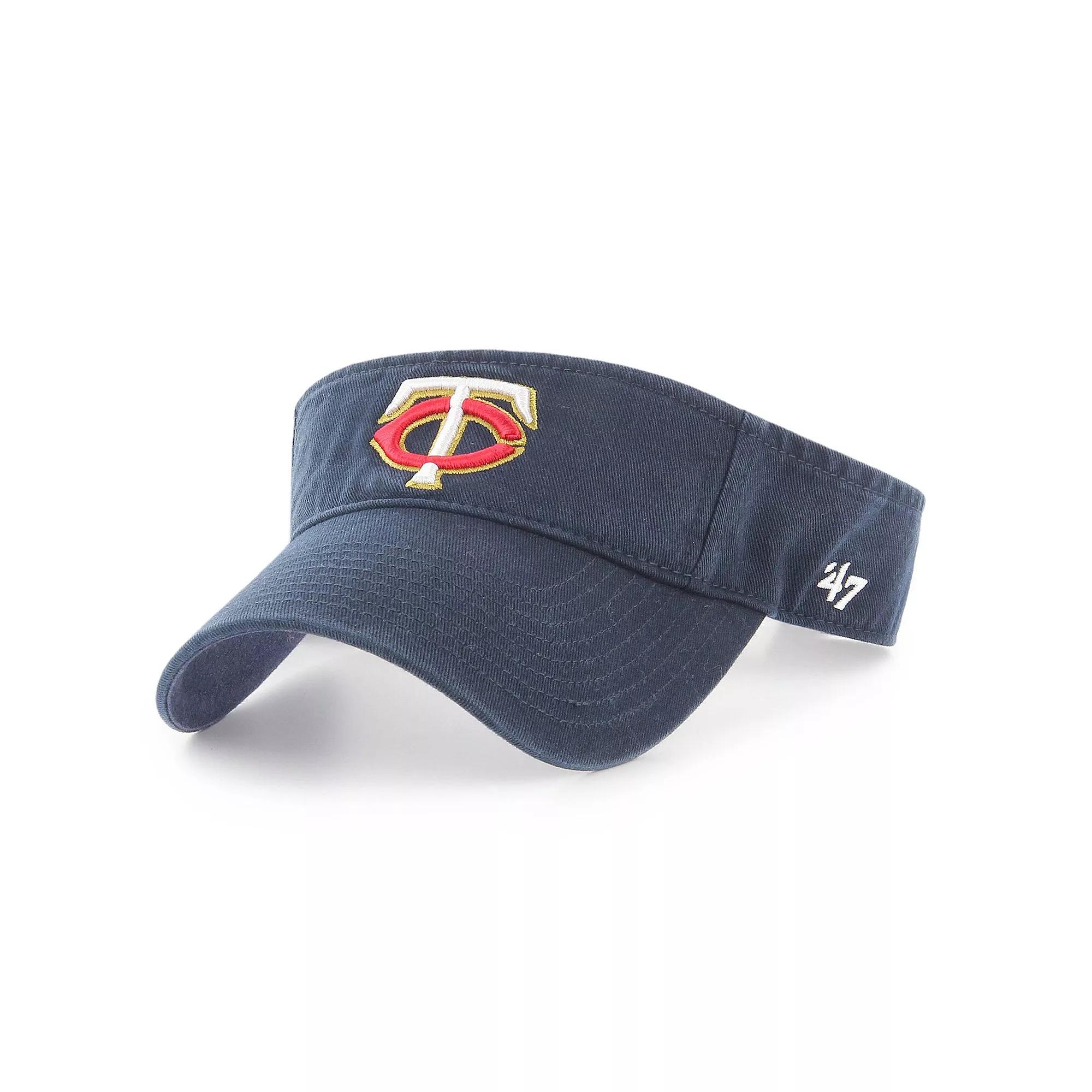 Men's '47 Navy Minnesota Twins Clean Up Logo Visor, Blue Product Image