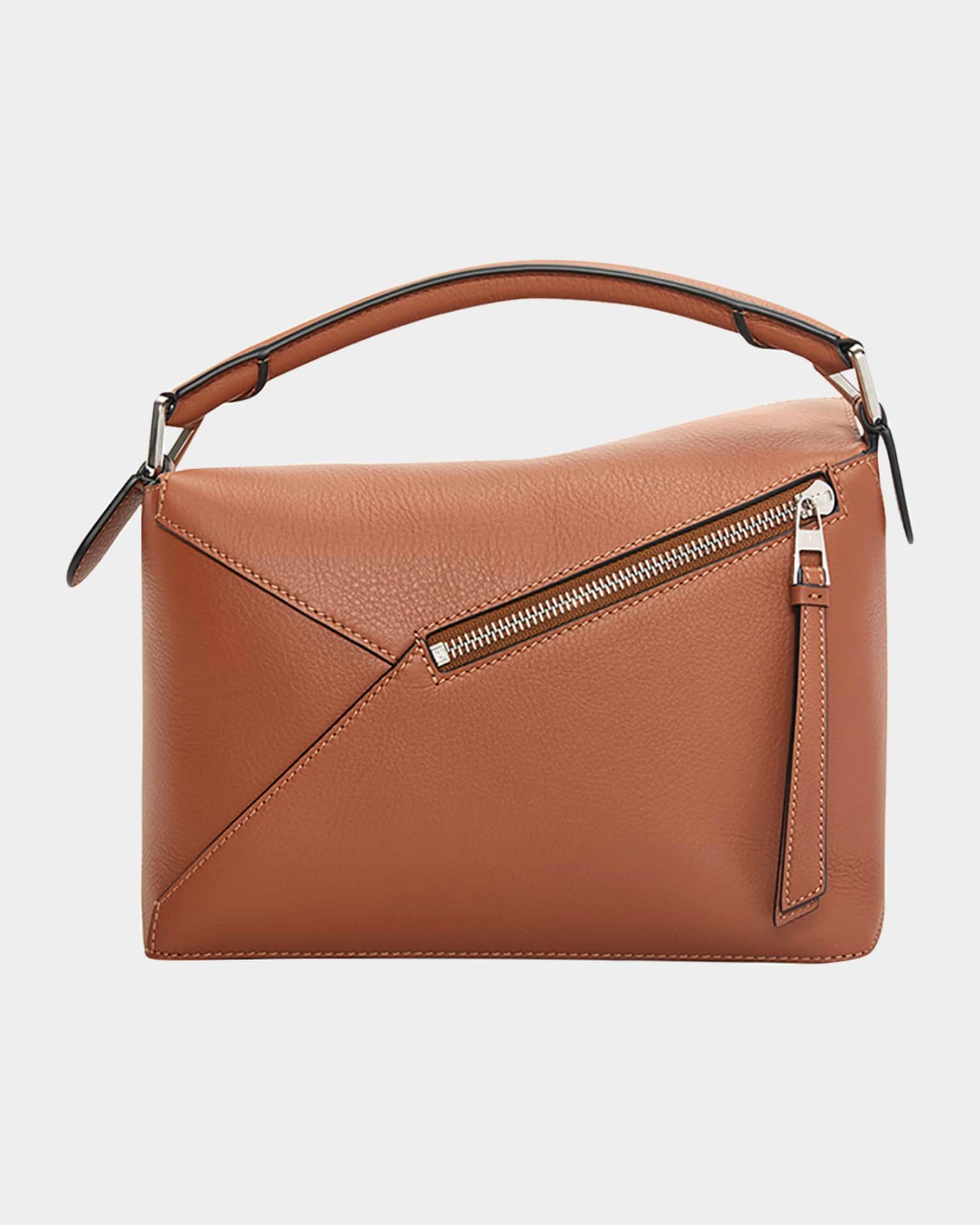 Puzzle Edge Small Top-Handle Bag in Leather Product Image