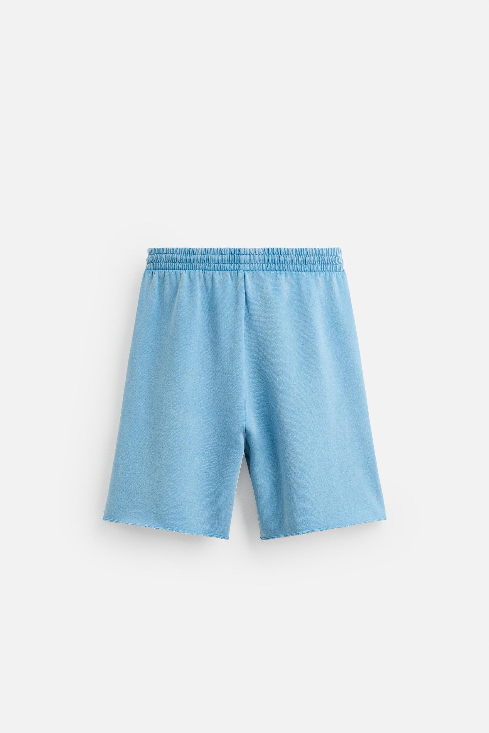 WASHED RELAXED FIT JOGGER SHORTS Product Image