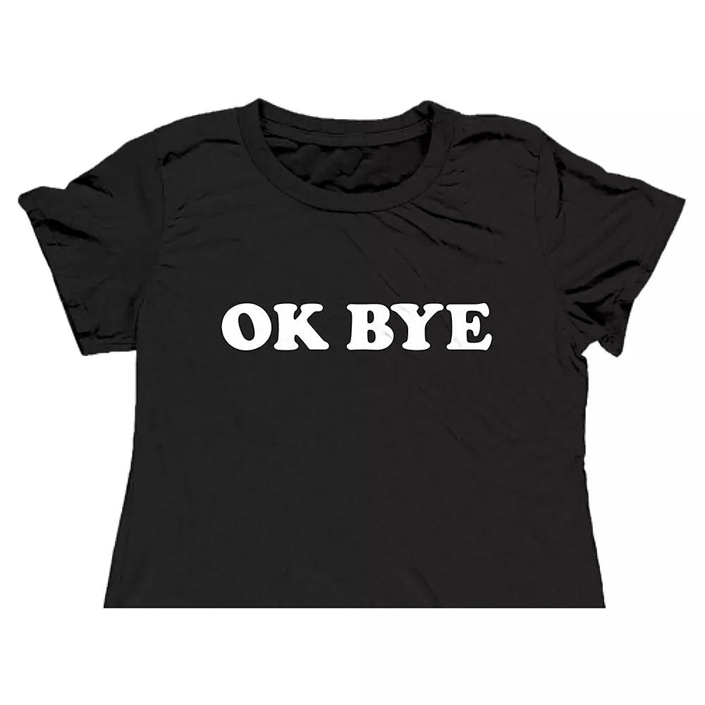 Women's Suburban Riot Ok Bye Graphic Crop Top, Girl's,  Product Image