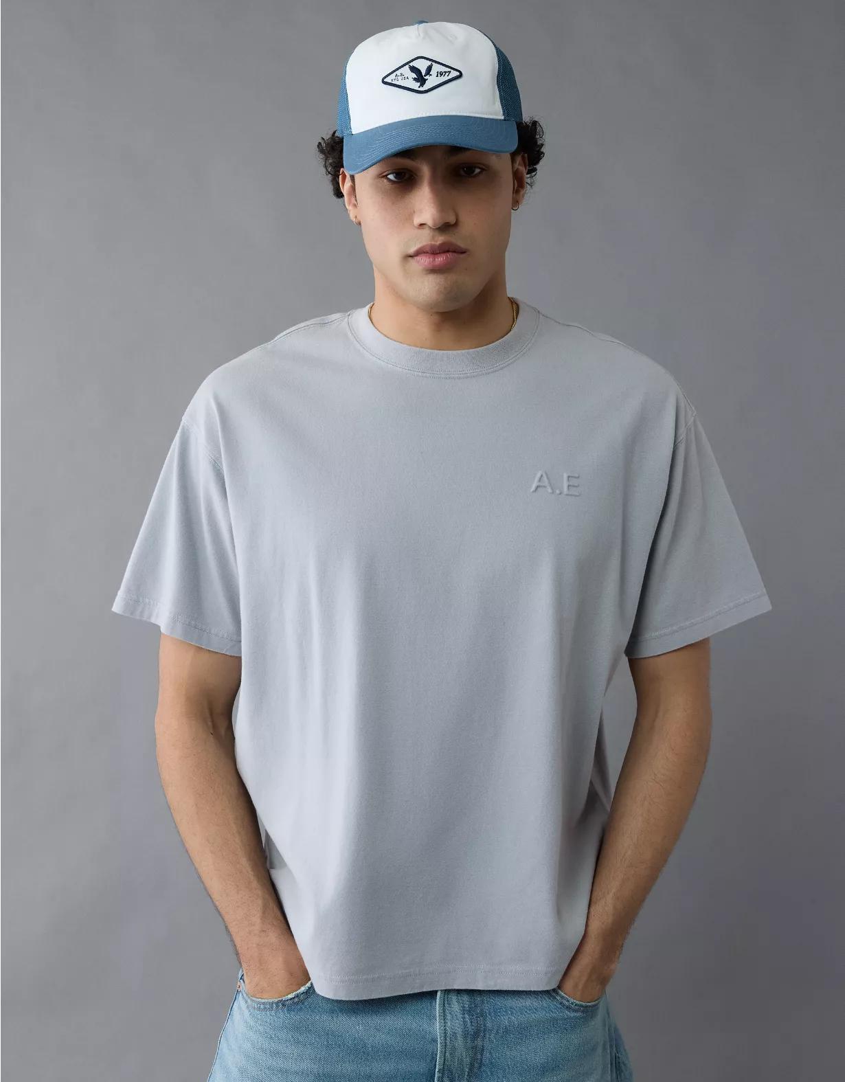 AE Boxy Elevated Logo Graphic T-Shirt Product Image