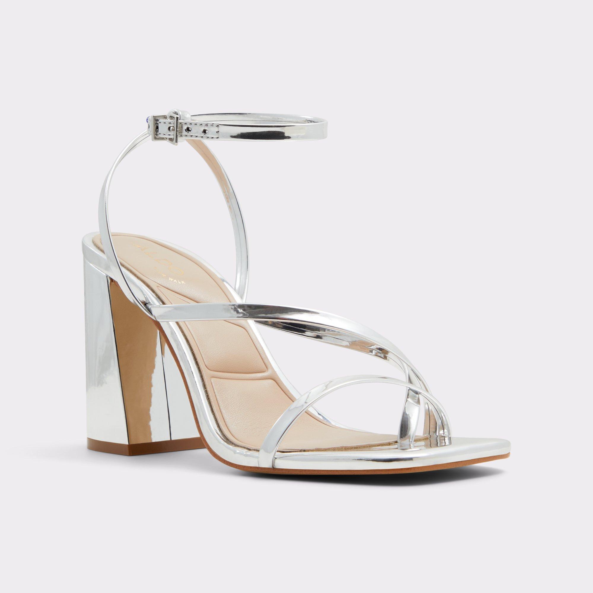Laurader Silver Women's Block heels | ALDO US Product Image