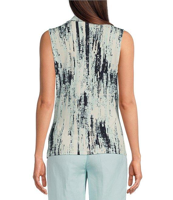 Calvin Klein Matte Jersey Printed V-Neck Sleeveless Cami Product Image