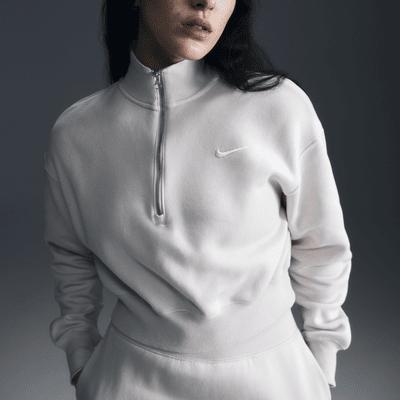 Women's Nike Sportswear Phoenix Fleece 1/4-Zip Cropped Sweatshirt Product Image
