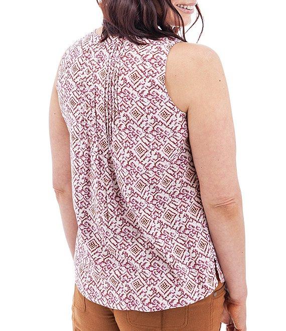 Aventura Portofino Printed Split Neckline Sleeveless Tank Product Image
