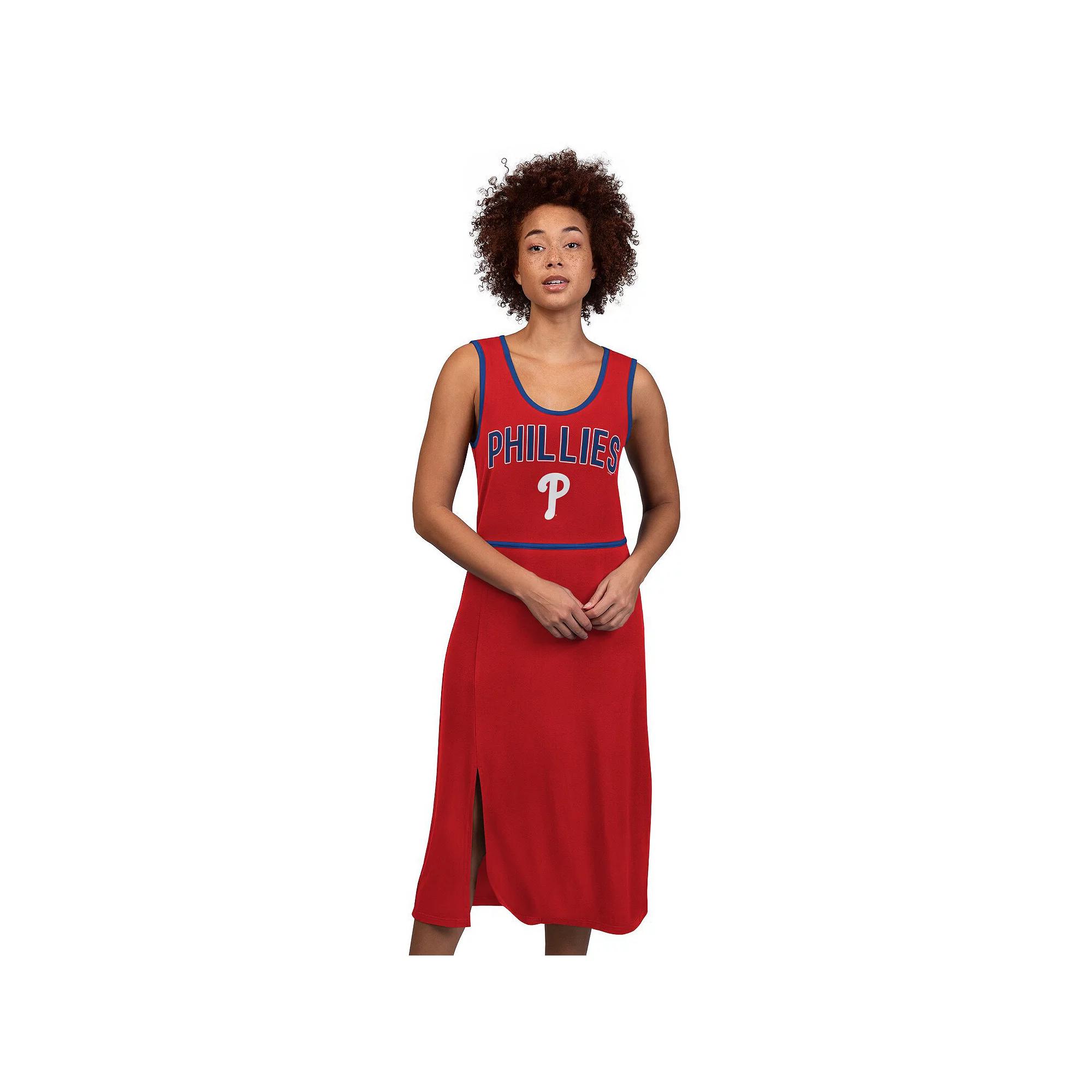 Women's G-III 4Her by Carl Banks Red Philadelphia Phillies Center Field Maxi Dress, Size: XL Product Image