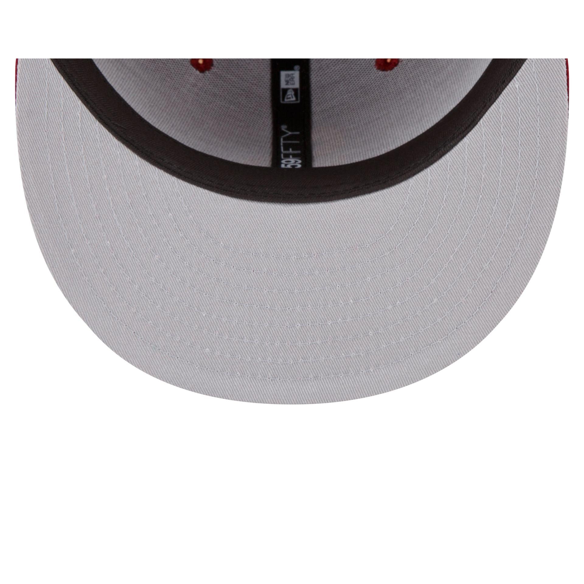 Just Caps Floral Corduroy Kansas City Chiefs 59FIFTY Fitted Hat Male Product Image