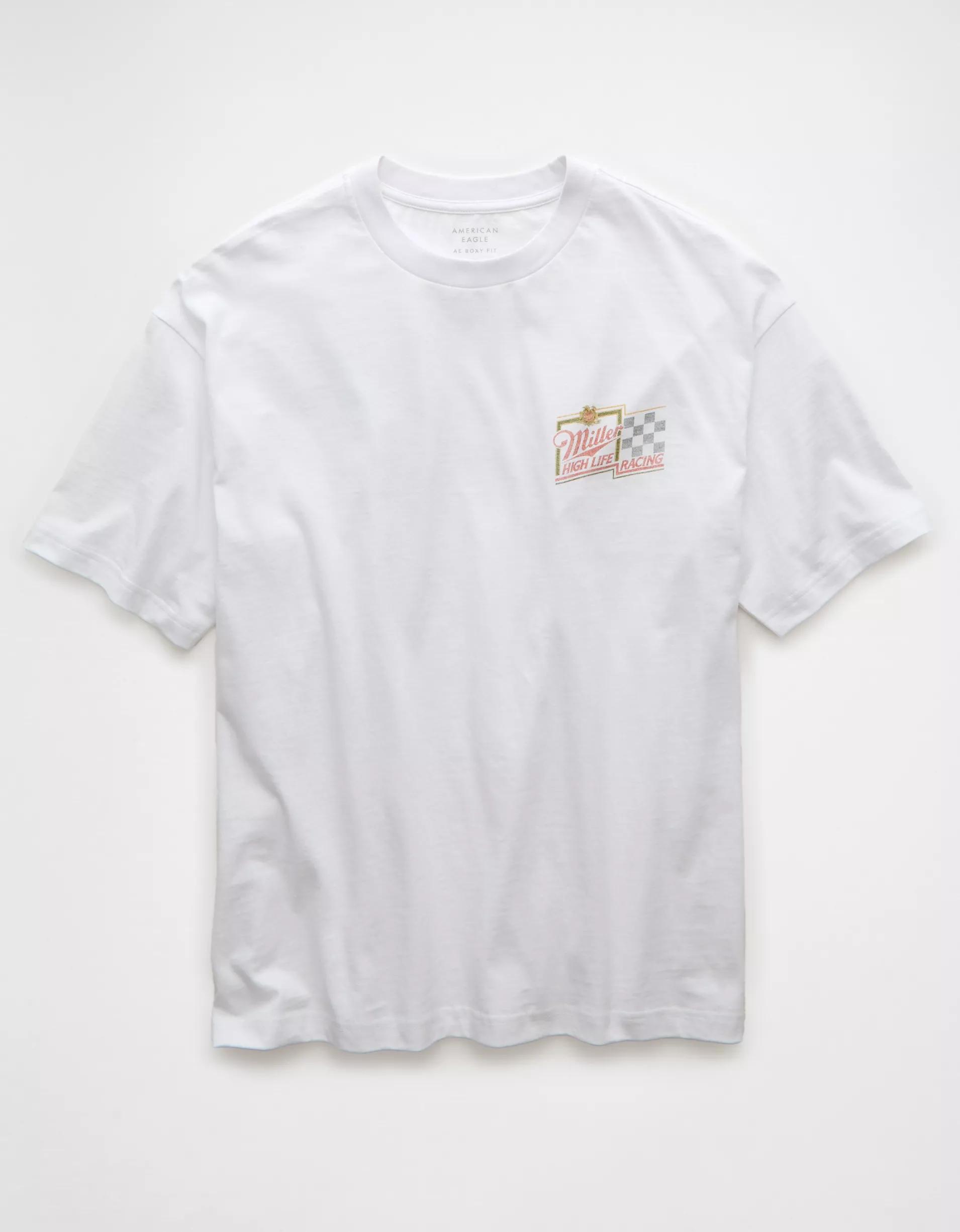 AE Boxy Miller High Life Graphic T-Shirt Product Image