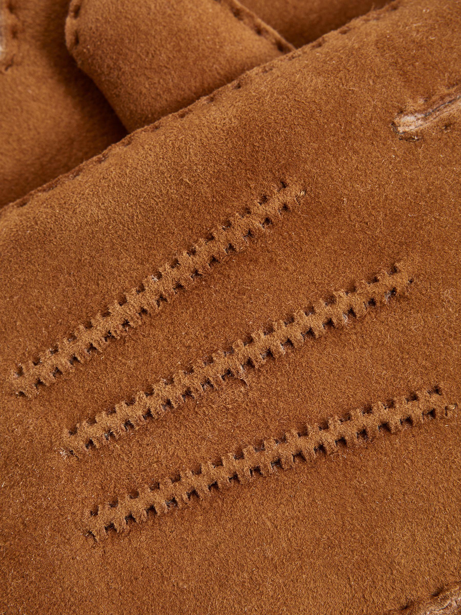 Shearling Gloves in Neutral Product Image
