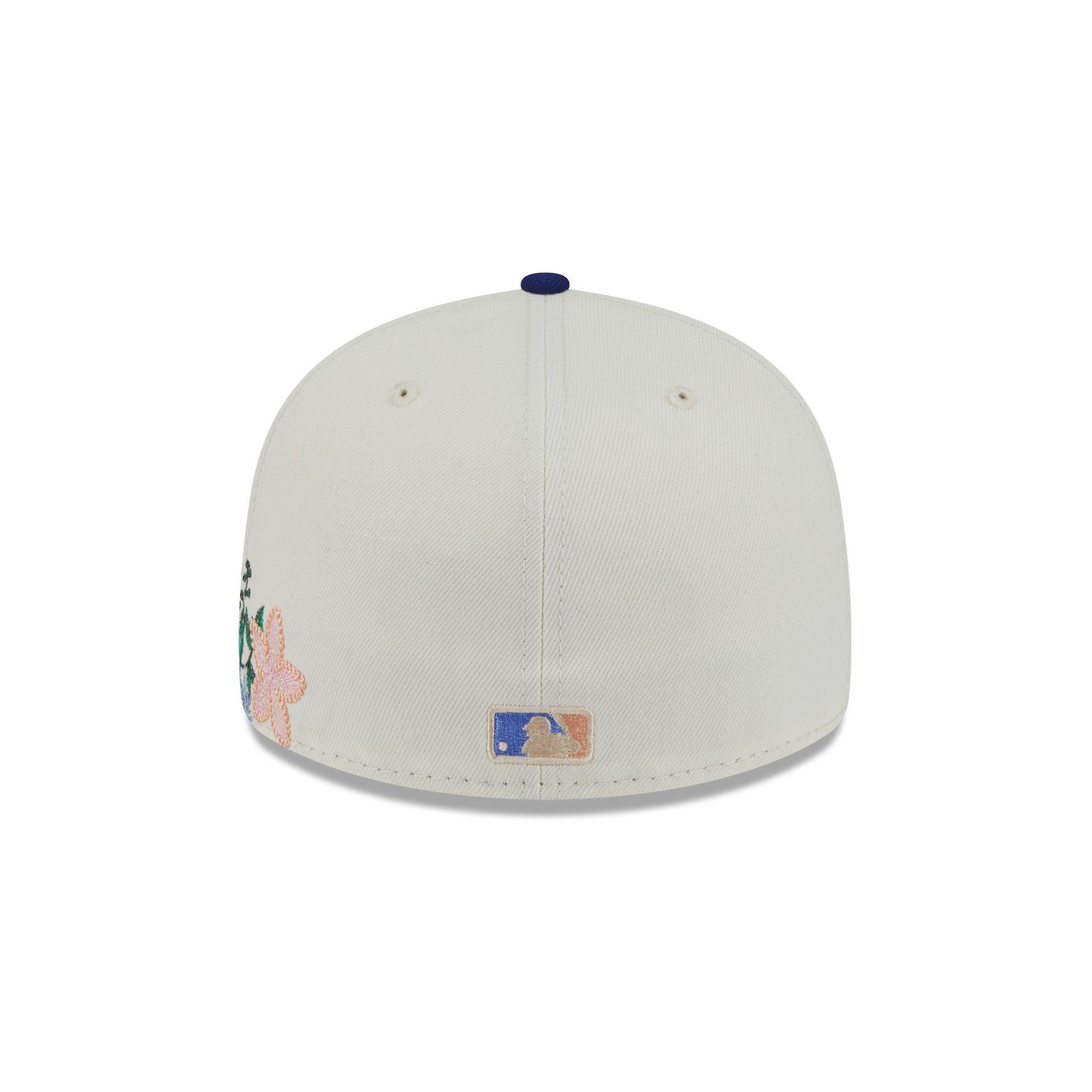 Los Angeles Dodgers Tonal Florals White 59FIFTY Fitted Hat Male Product Image