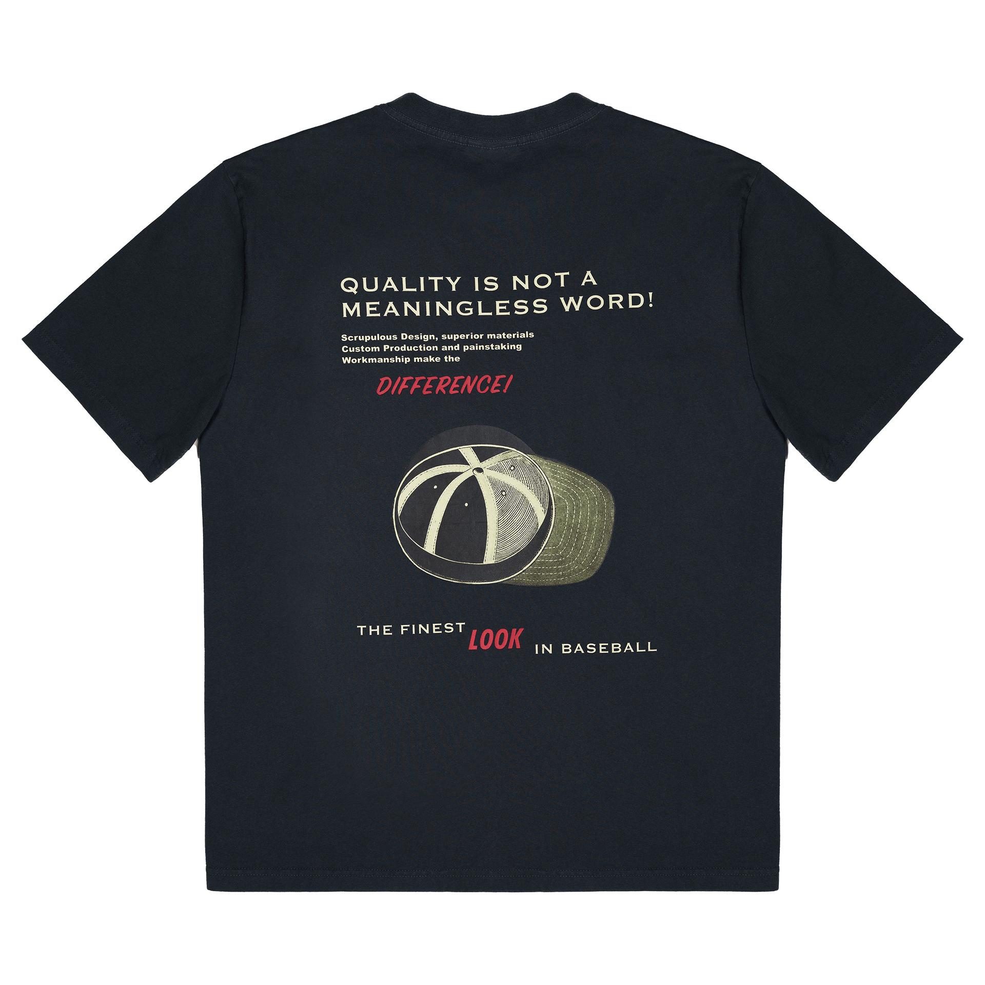 New Era Branded Finest Look Black T-Shirt Male Product Image