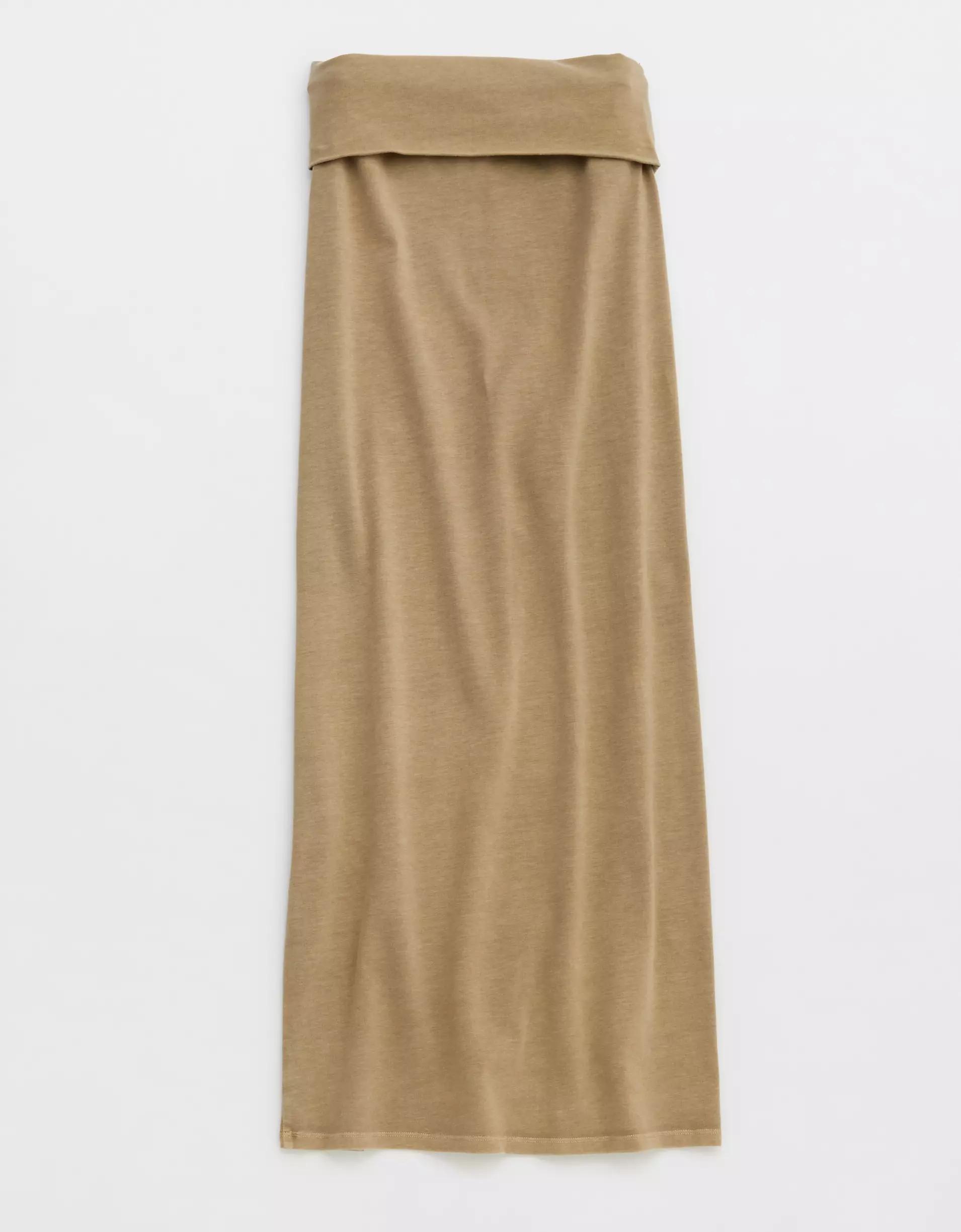 Aerie Chill Up Foldover Maxi Skirt Product Image