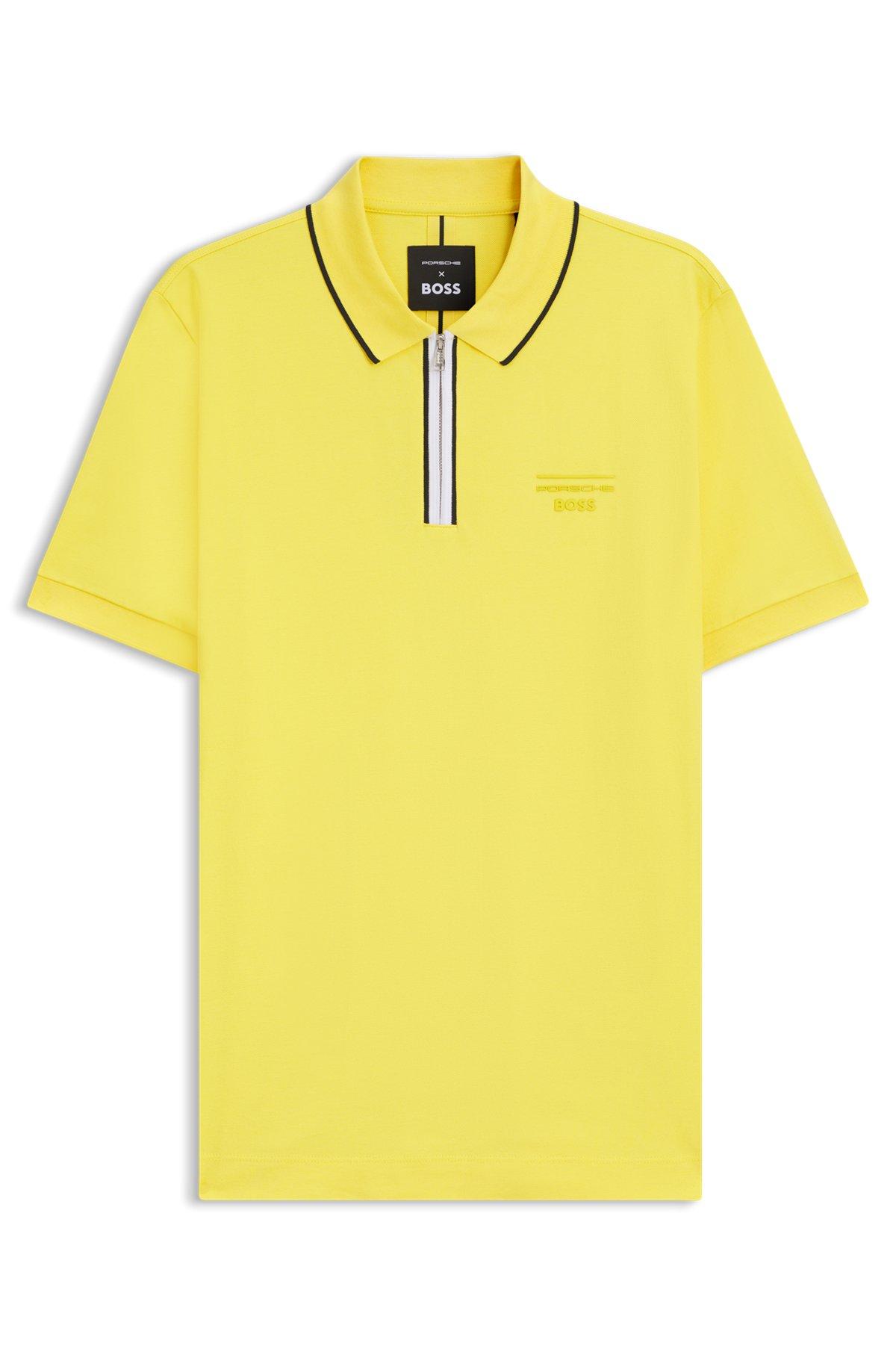 Porsche x BOSS stretch-cotton polo shirt Product Image